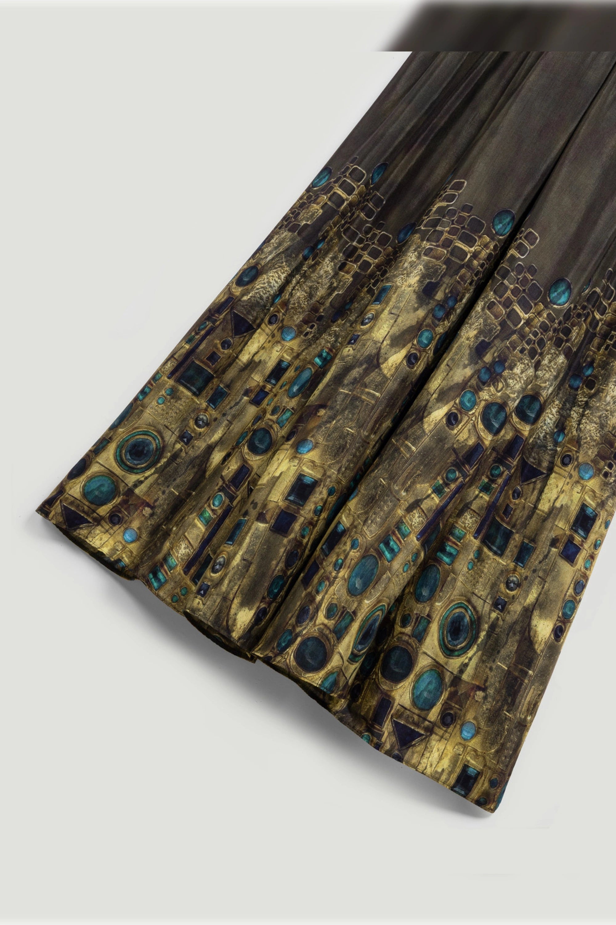 Printed Long Sleeve Maxi Dress