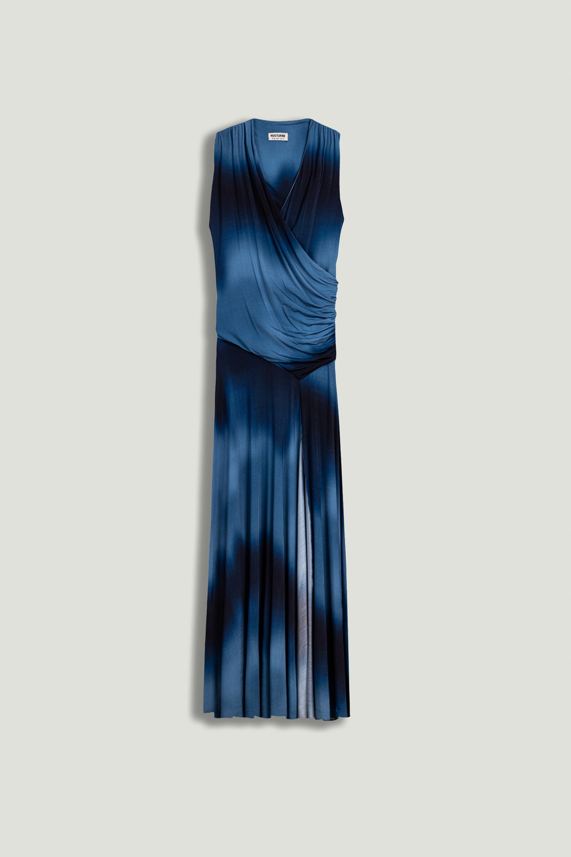 nocturne silk dress Nocturne White Ruffled Satin Midi Dress