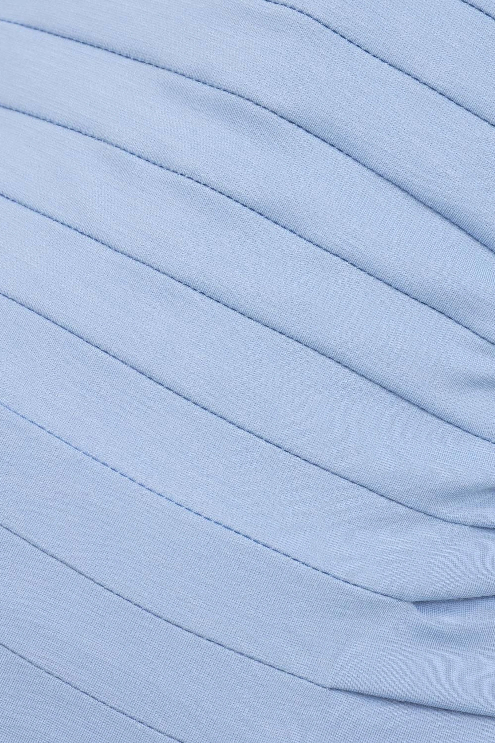 Ruched High-Neck Maxi Dress