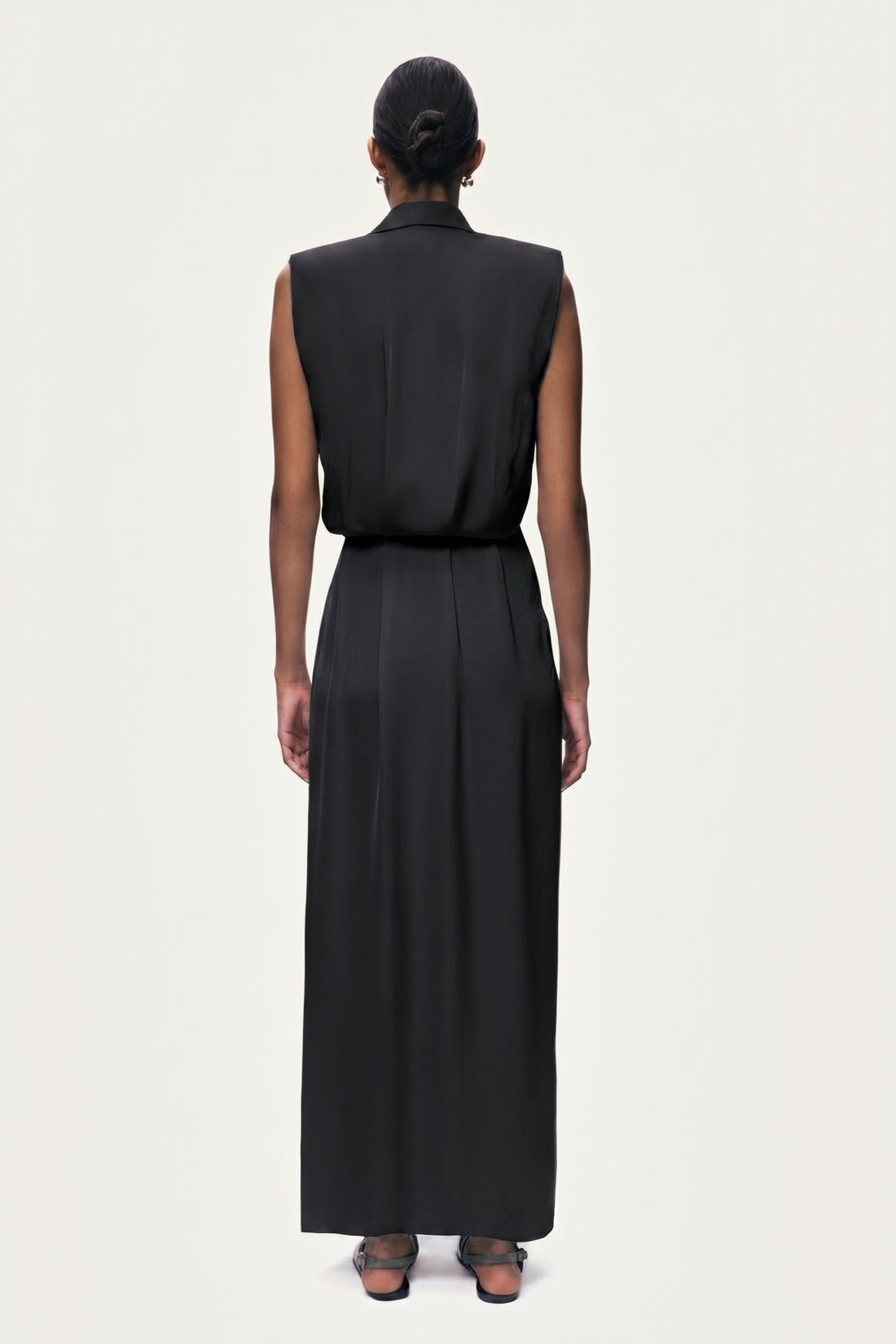 Embellished Belt-Detail Maxi Dress