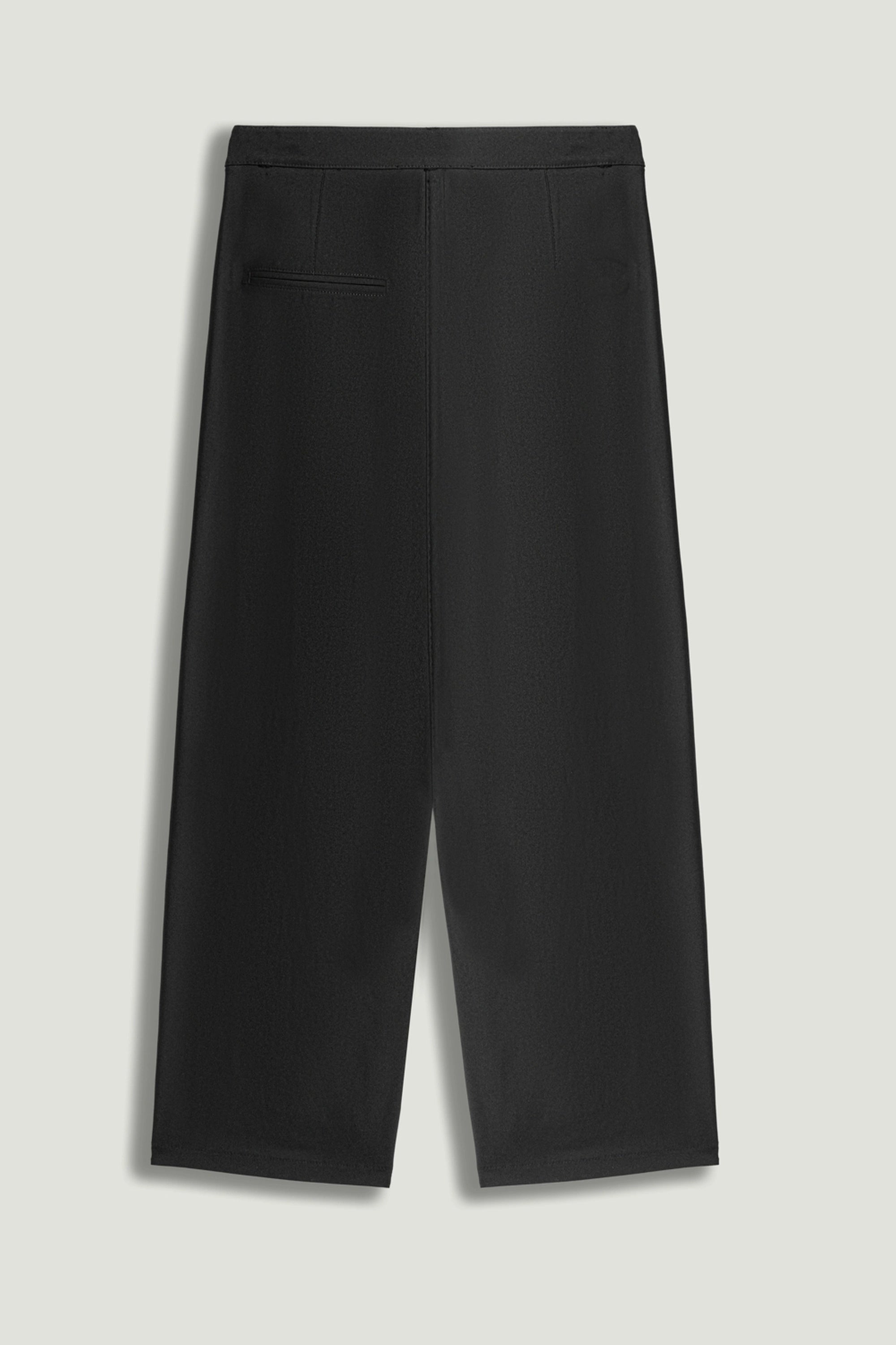 Asymmetric Buckle Detail Pants