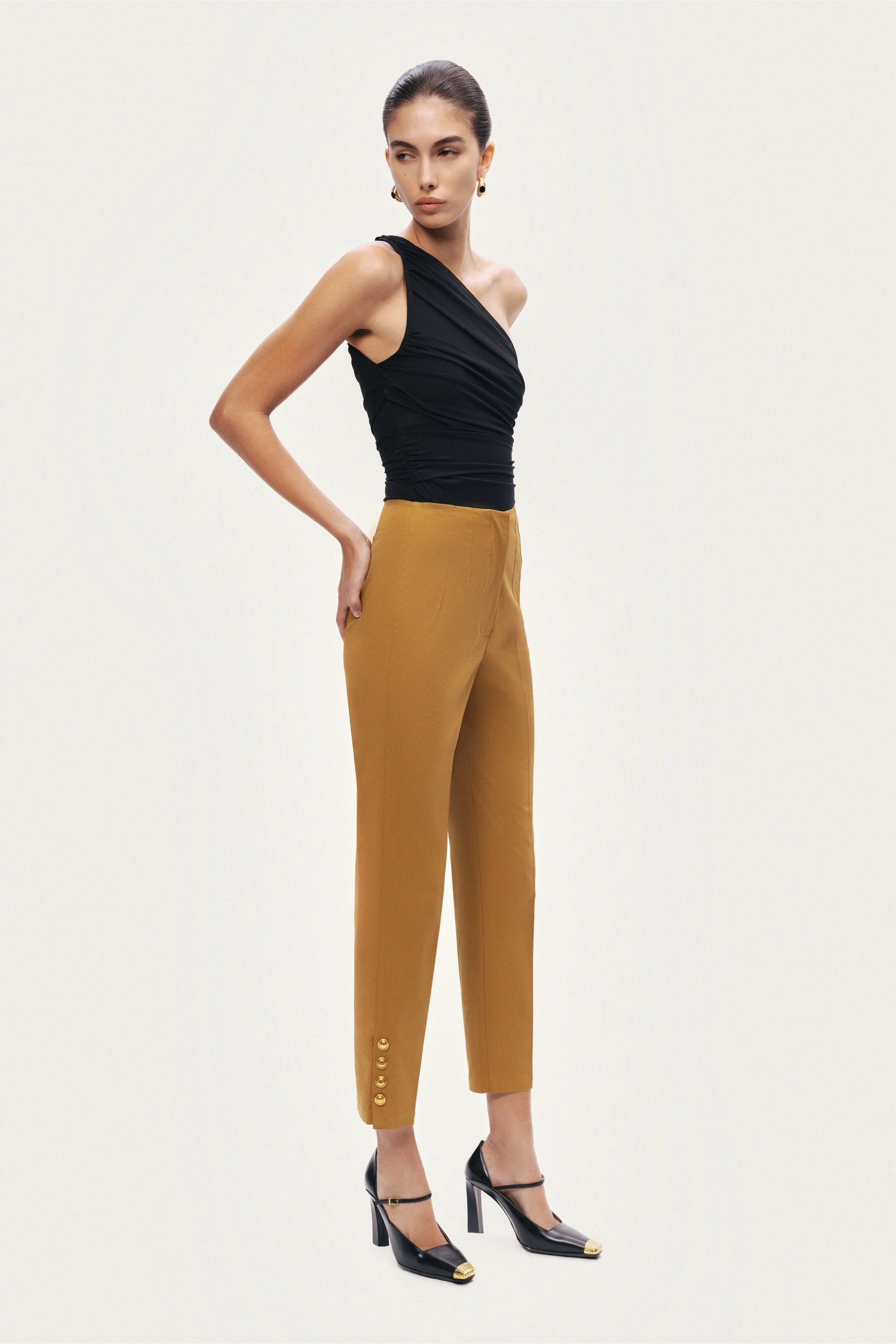 Tailored Ankle-Length Pants