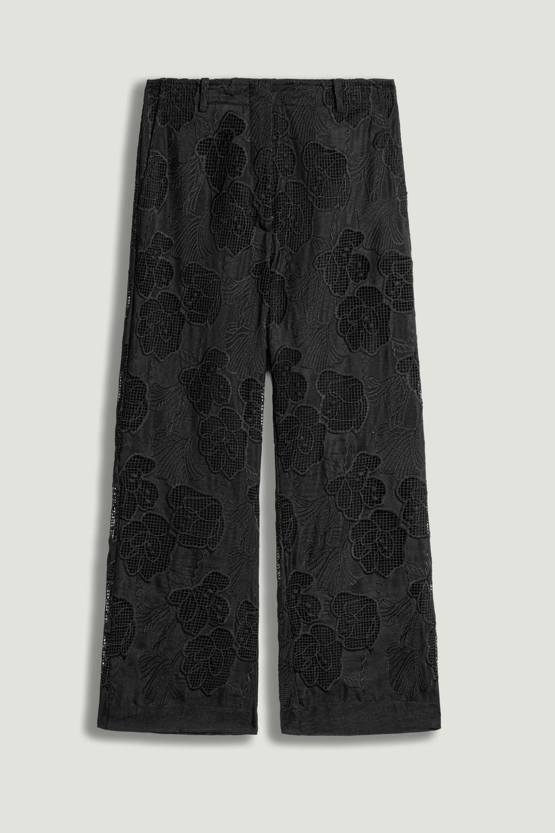 Printed Relaxed Straight-Leg Pants