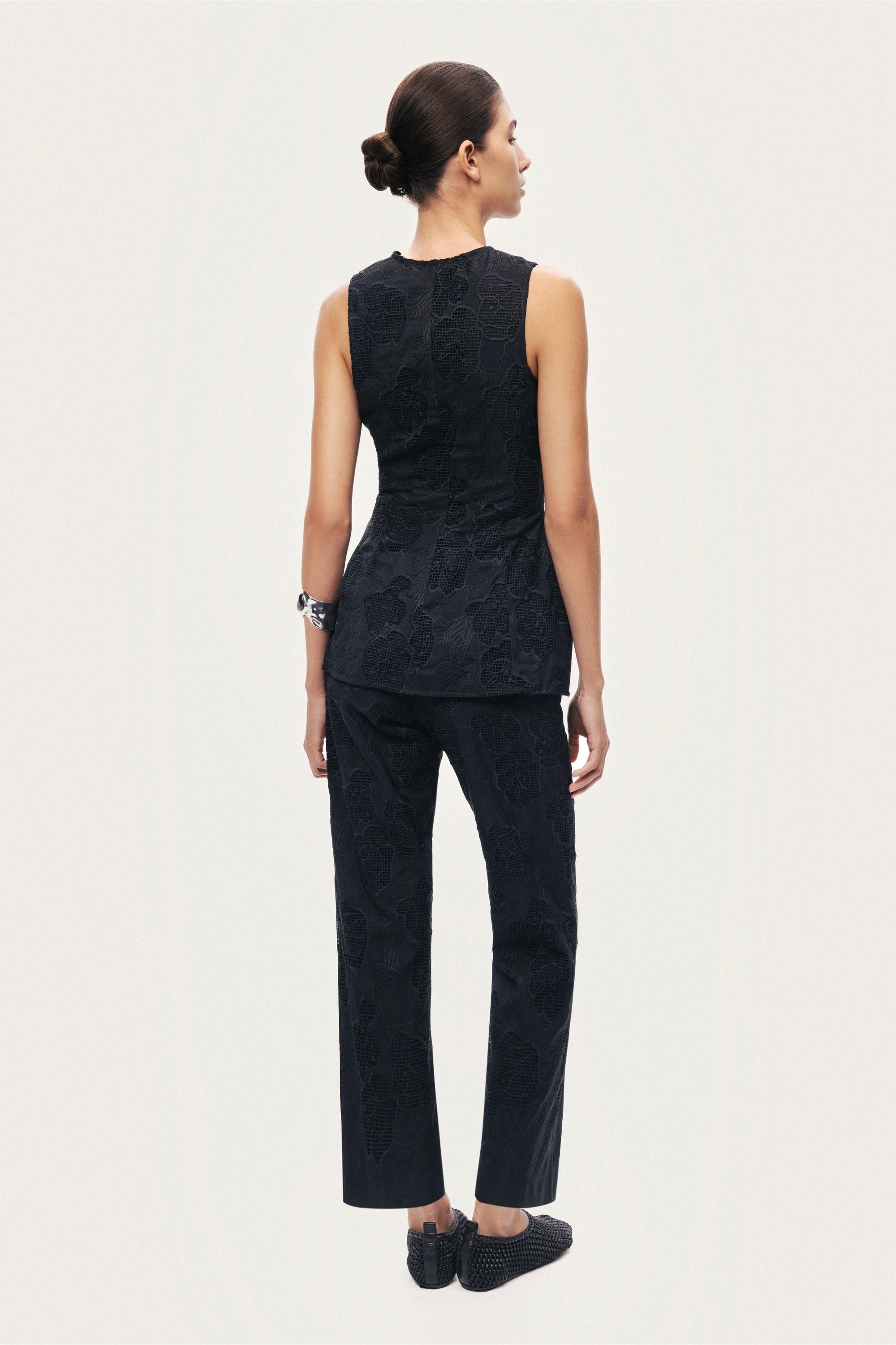 Printed Relaxed Straight-Leg Pants