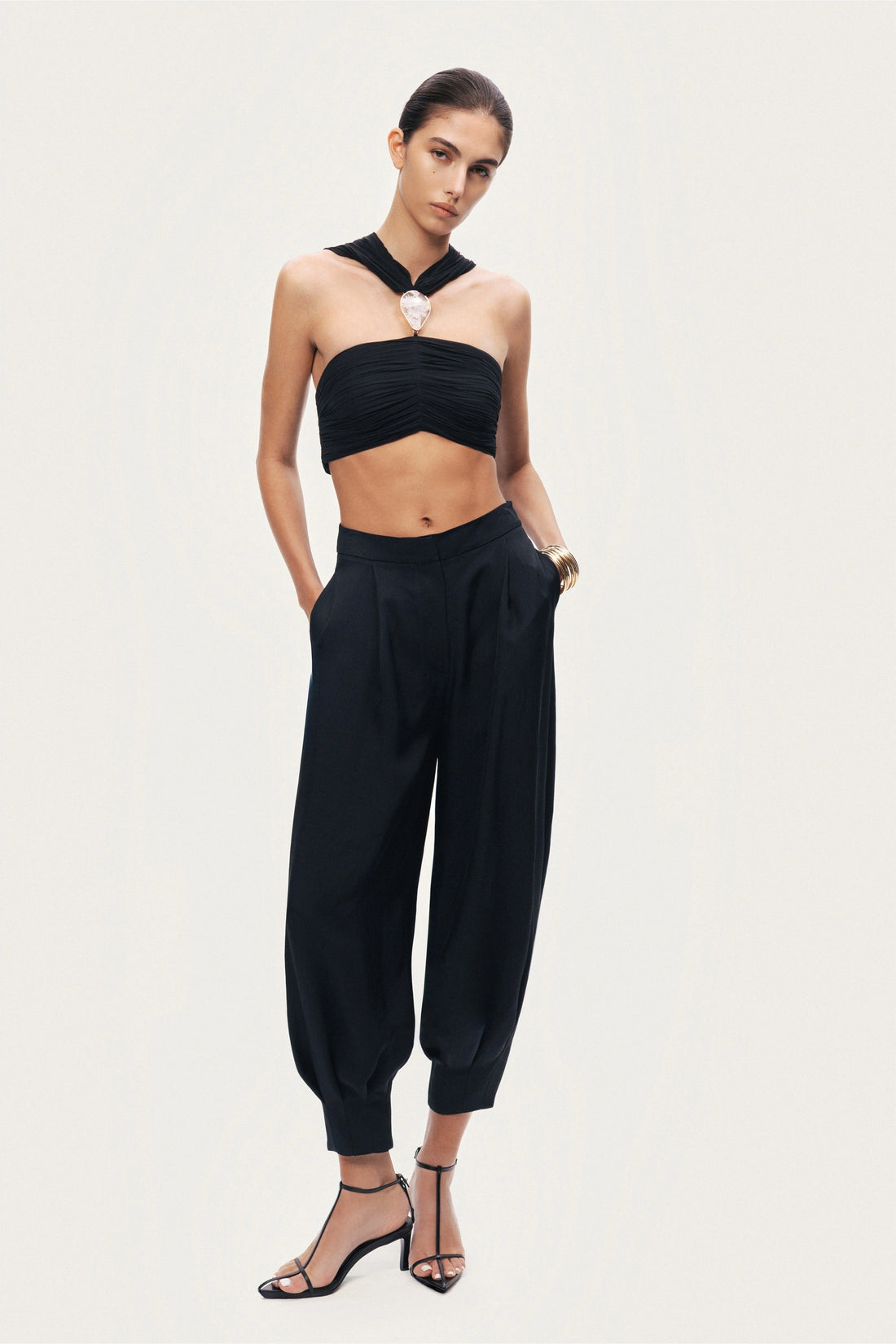 Fluid Balloon-Leg Pants