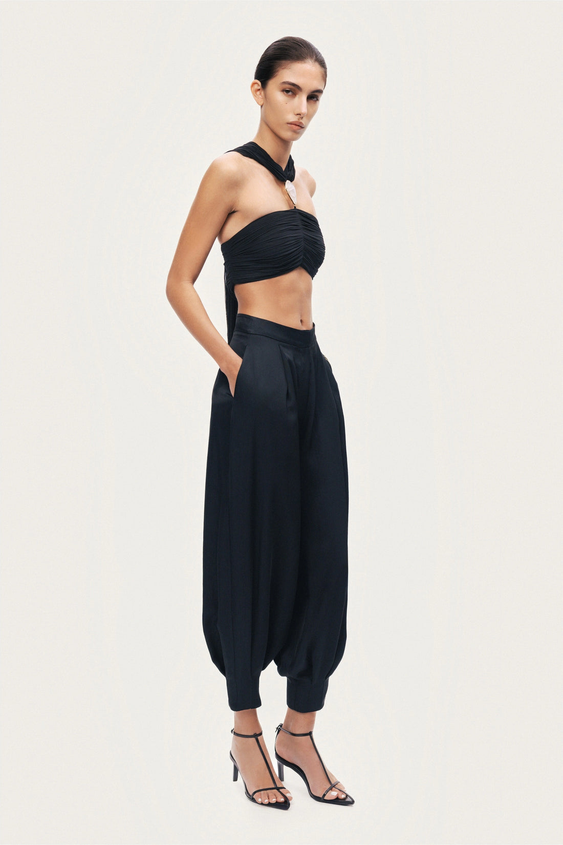 Fluid Balloon-Leg Pants