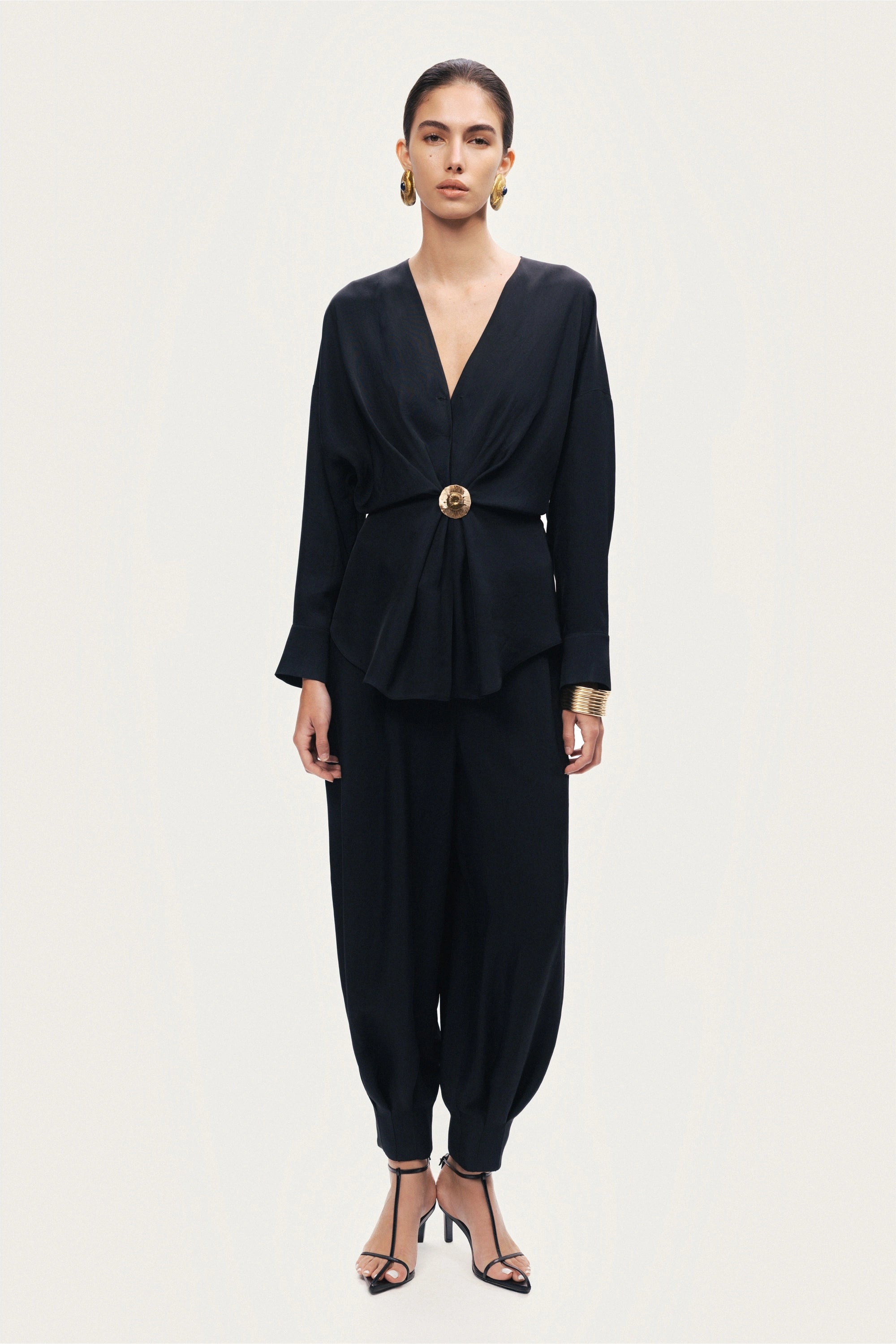 Fluid Balloon-Leg Pants