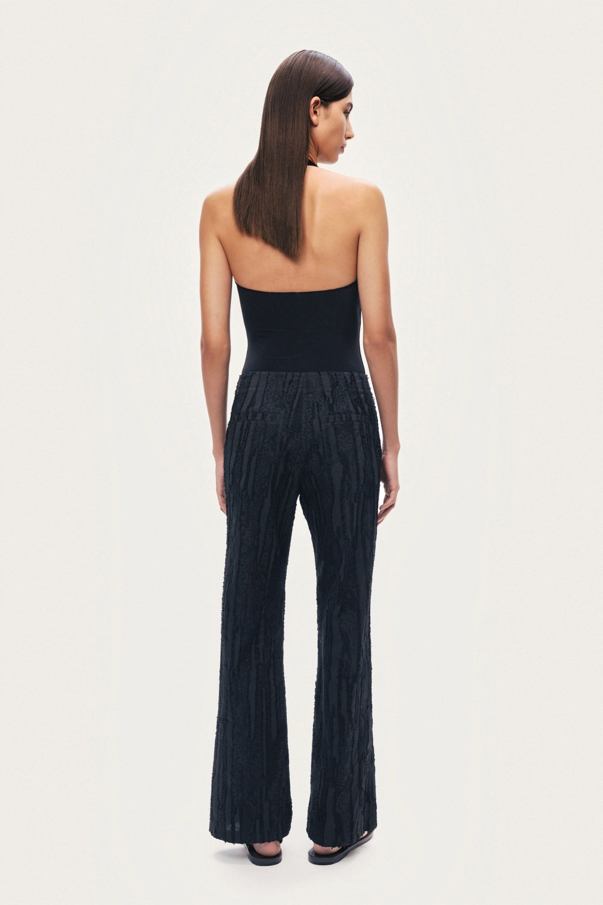 Textured Relaxed-Fit Pants