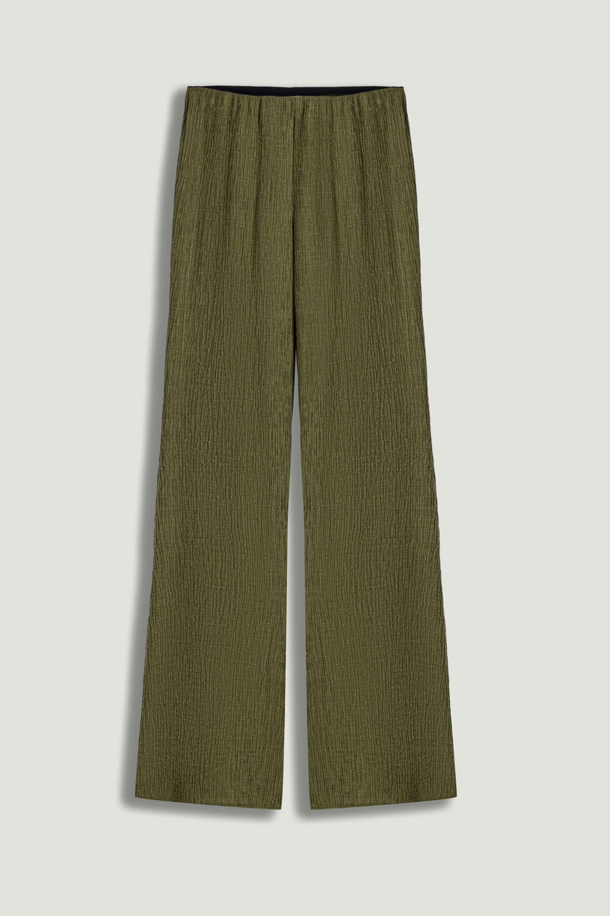 Flared High-Waist Pants