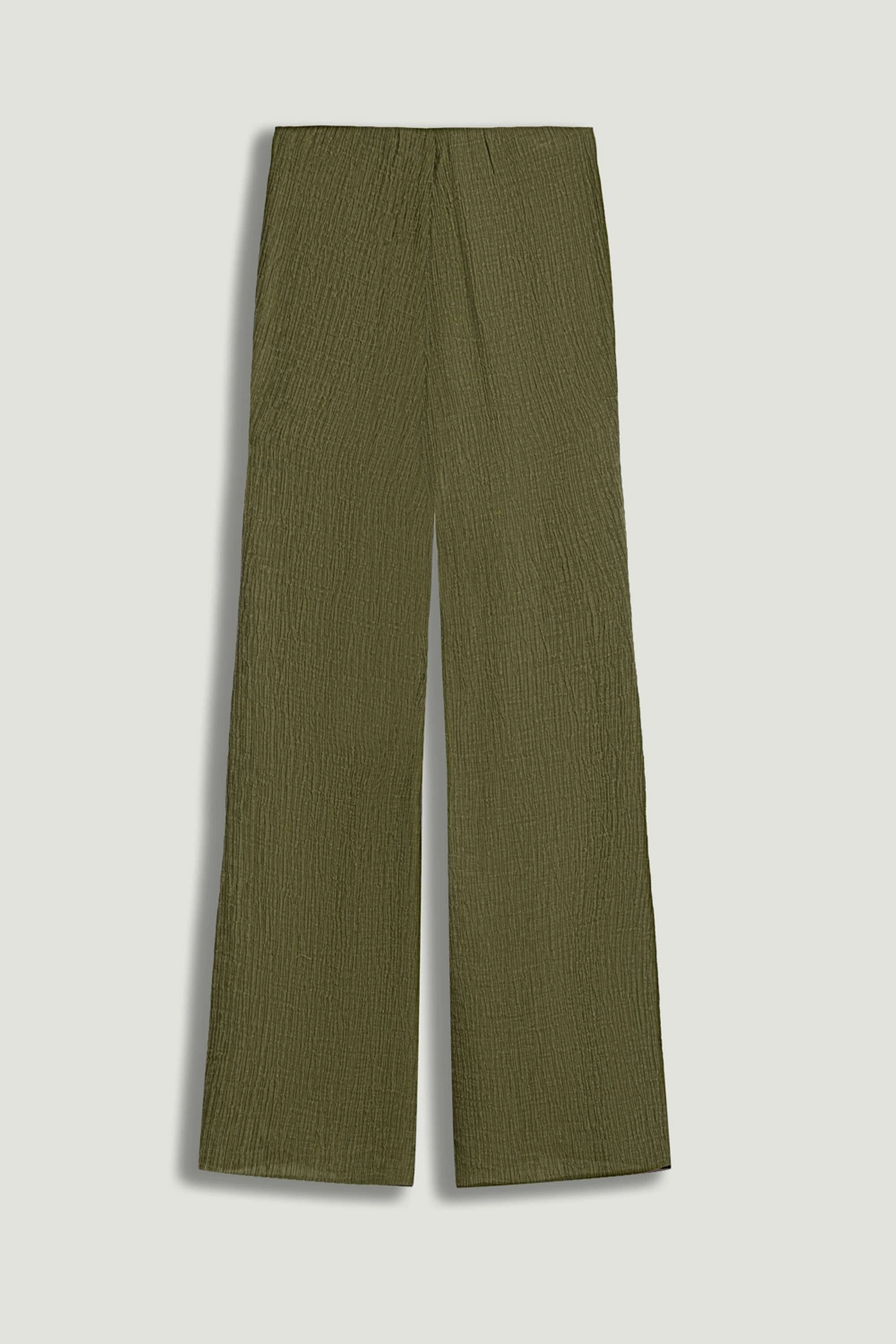 Flared High-Waist Pants