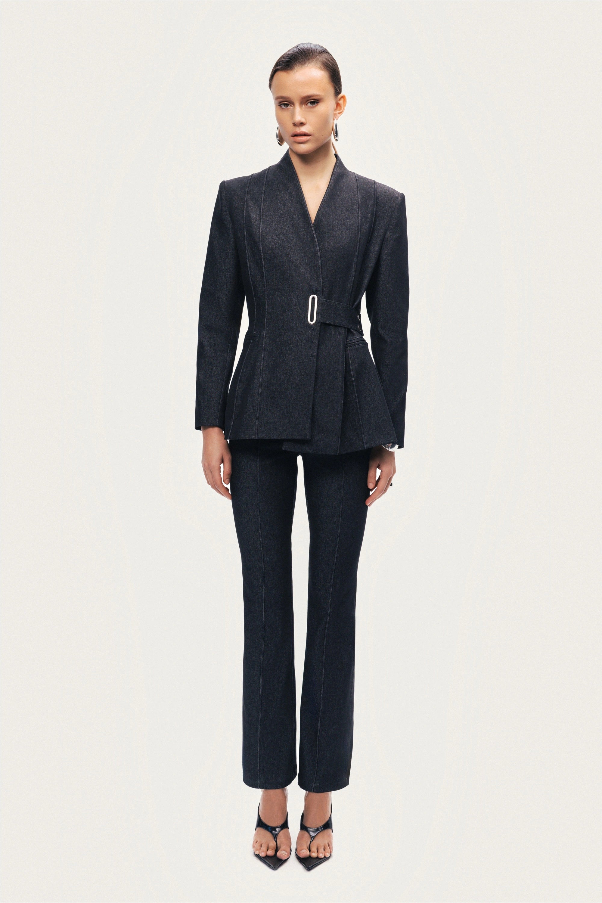 Belted Tailored Blazer