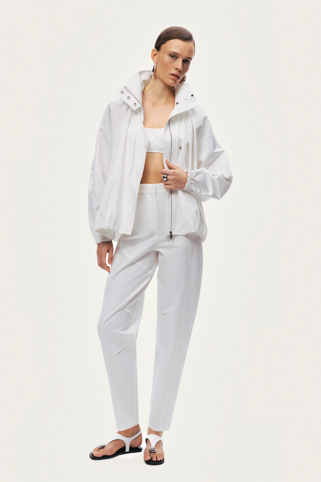 Oversized Zip-Front Jacket