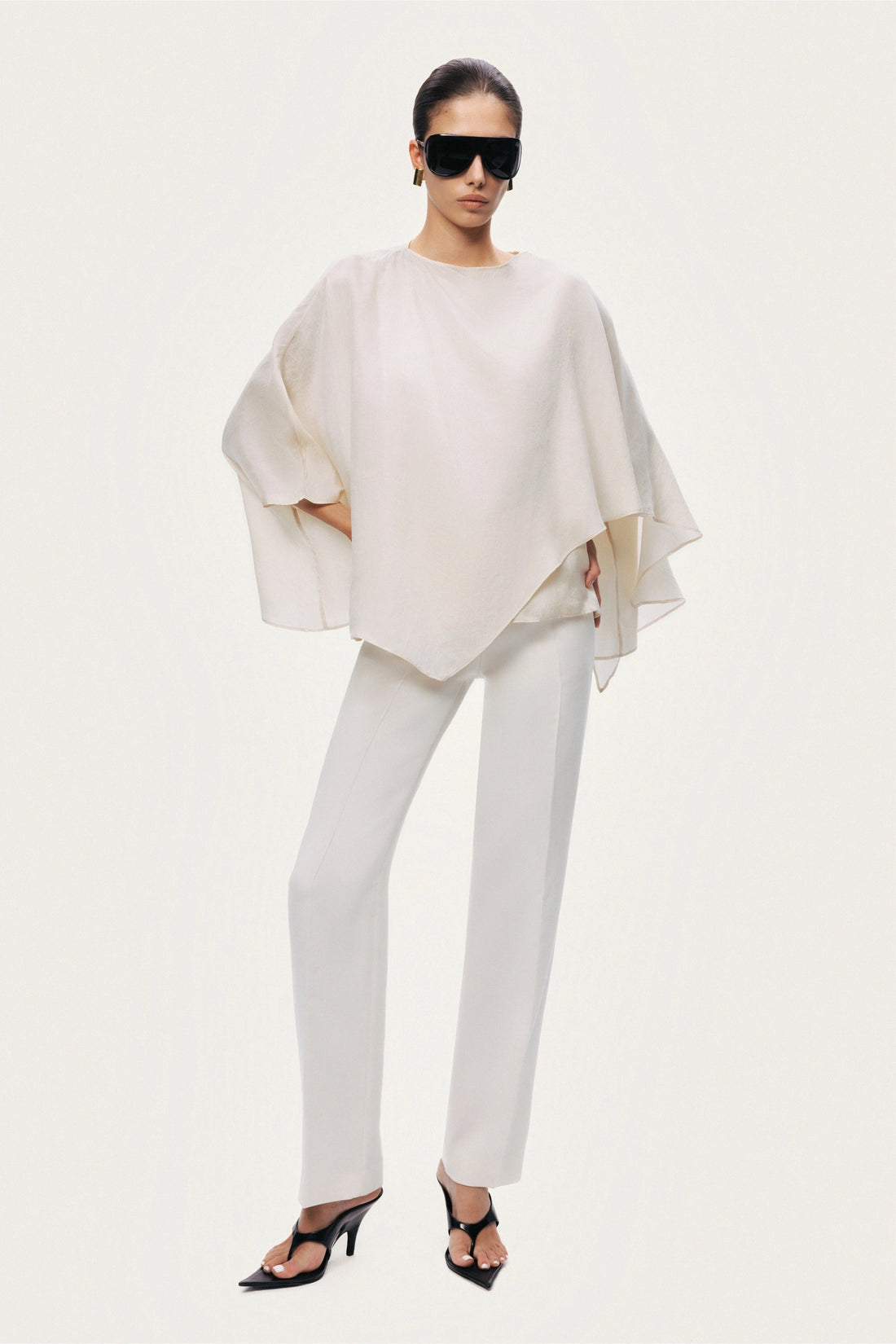 Fluid Cape Blouse