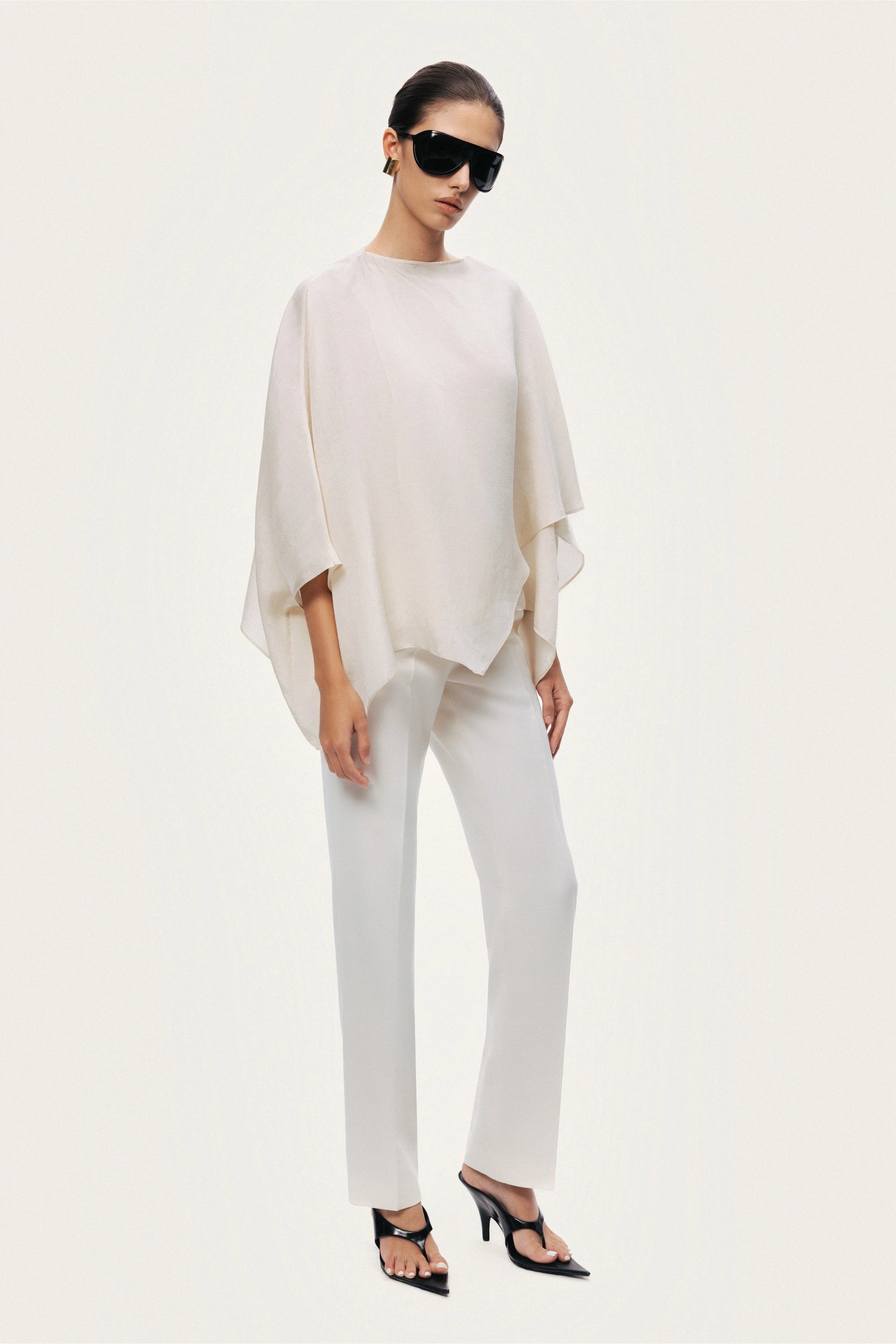 Fluid Cape Blouse