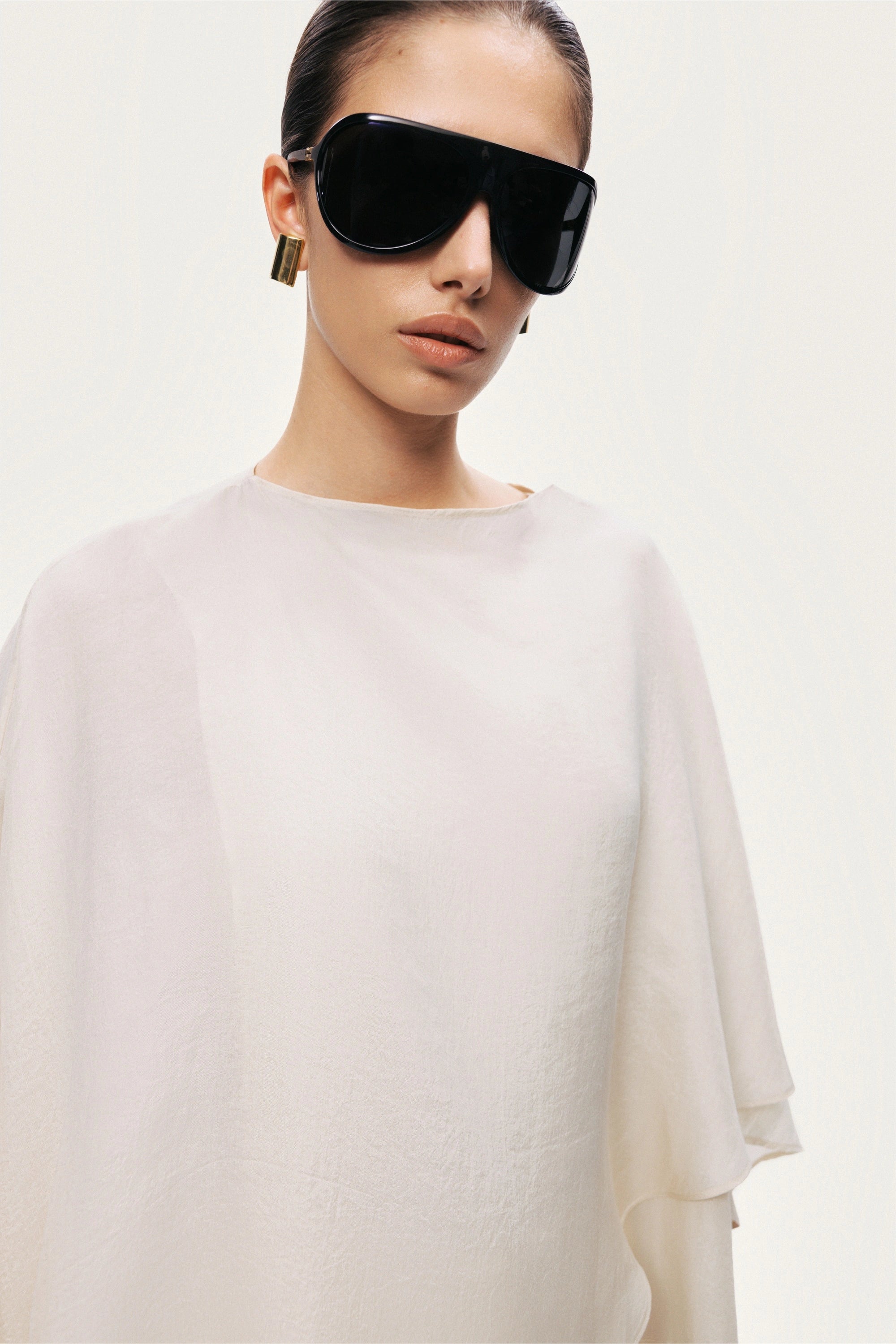 Fluid Cape Blouse
