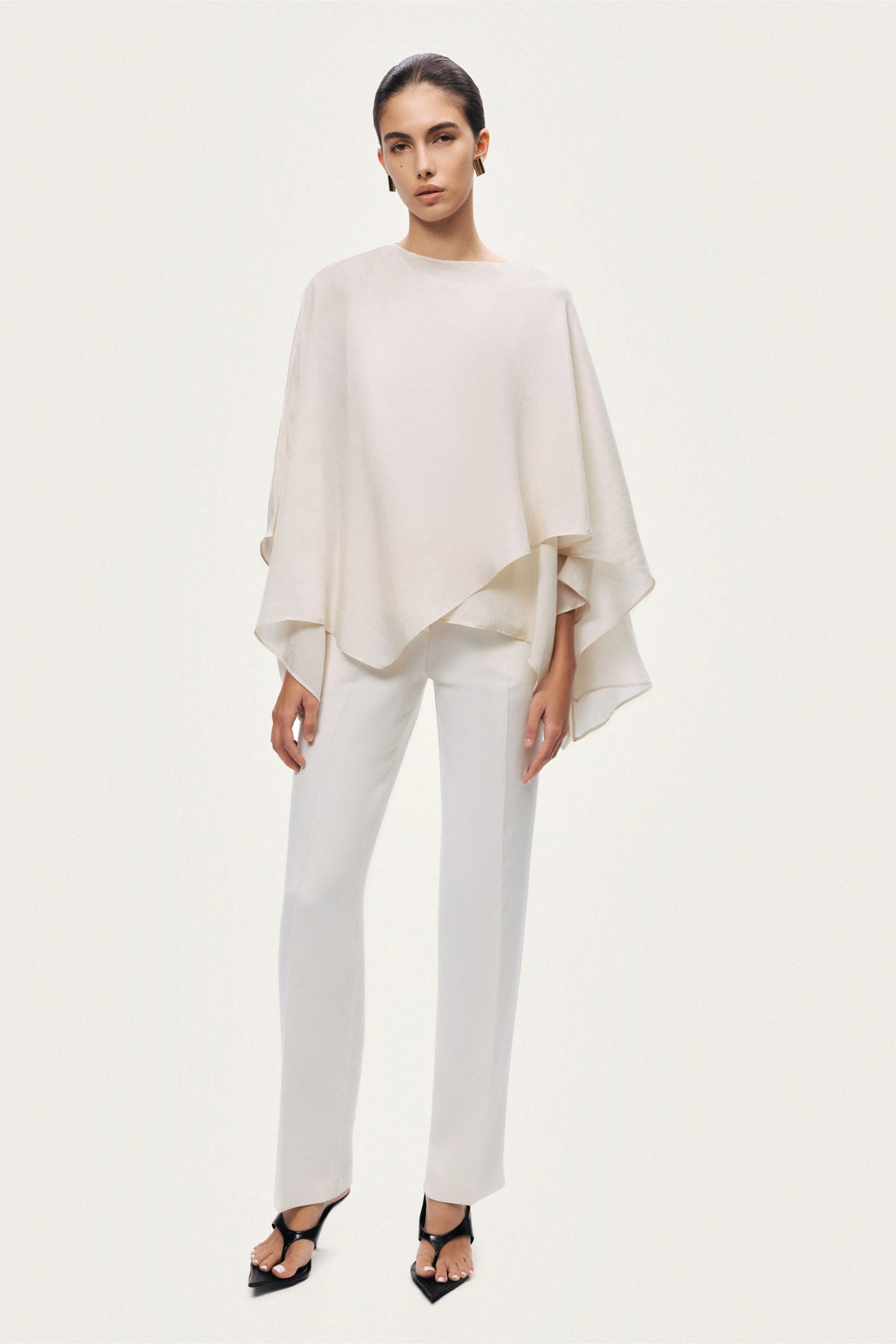 Fluid Cape Blouse