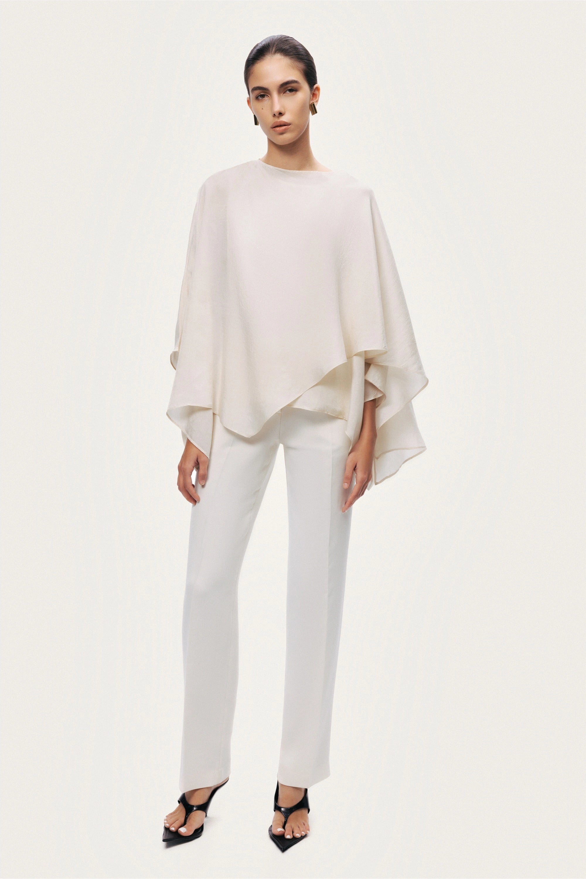 Fluid Cape Blouse
