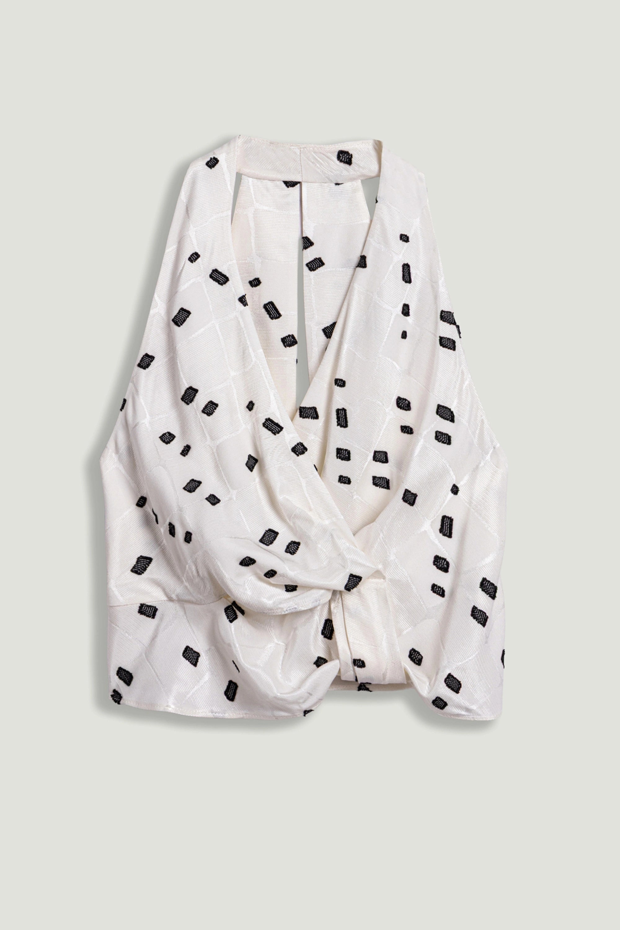 Printed Halter Blouse