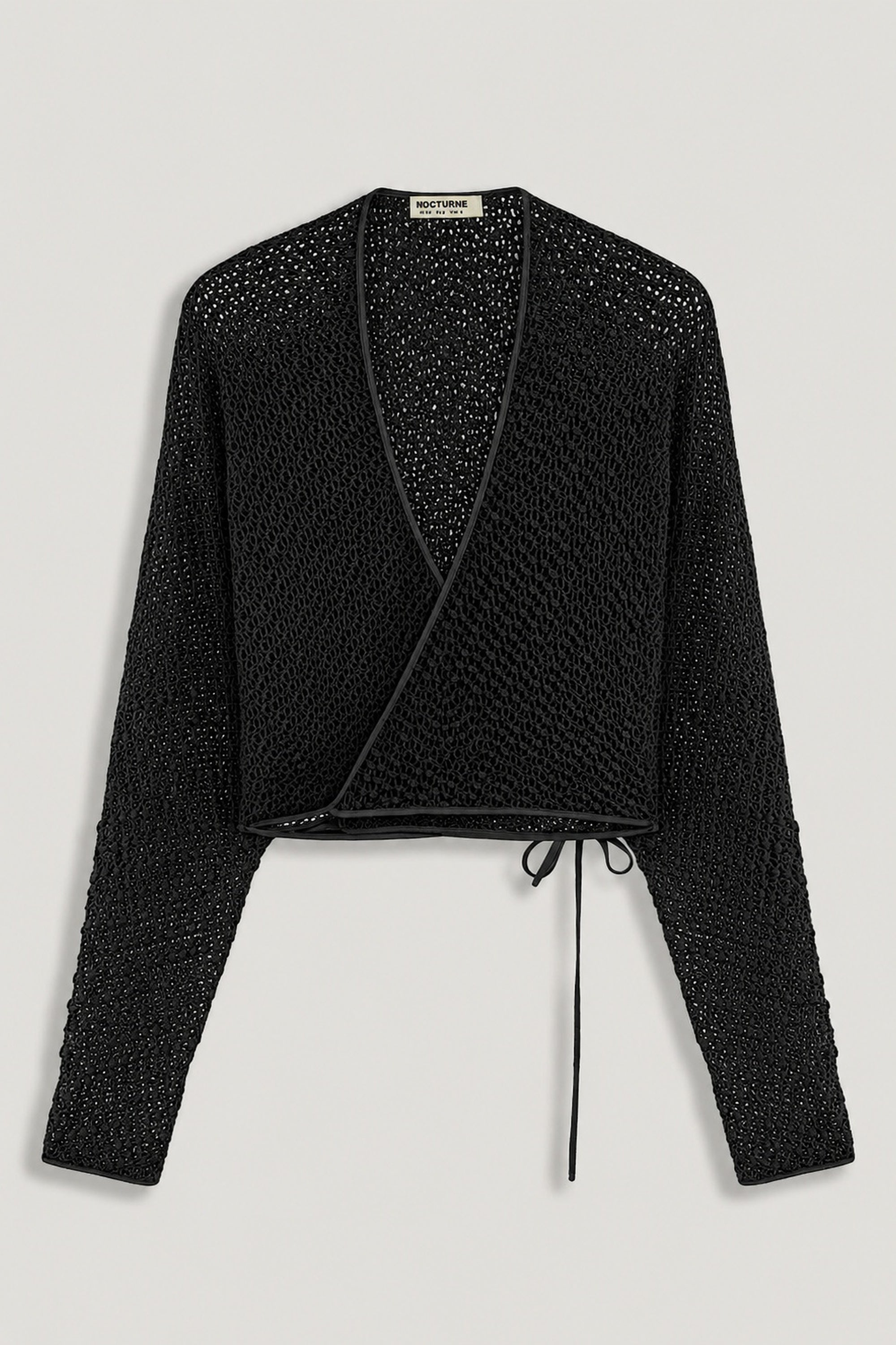 Wrap Mesh Blouse