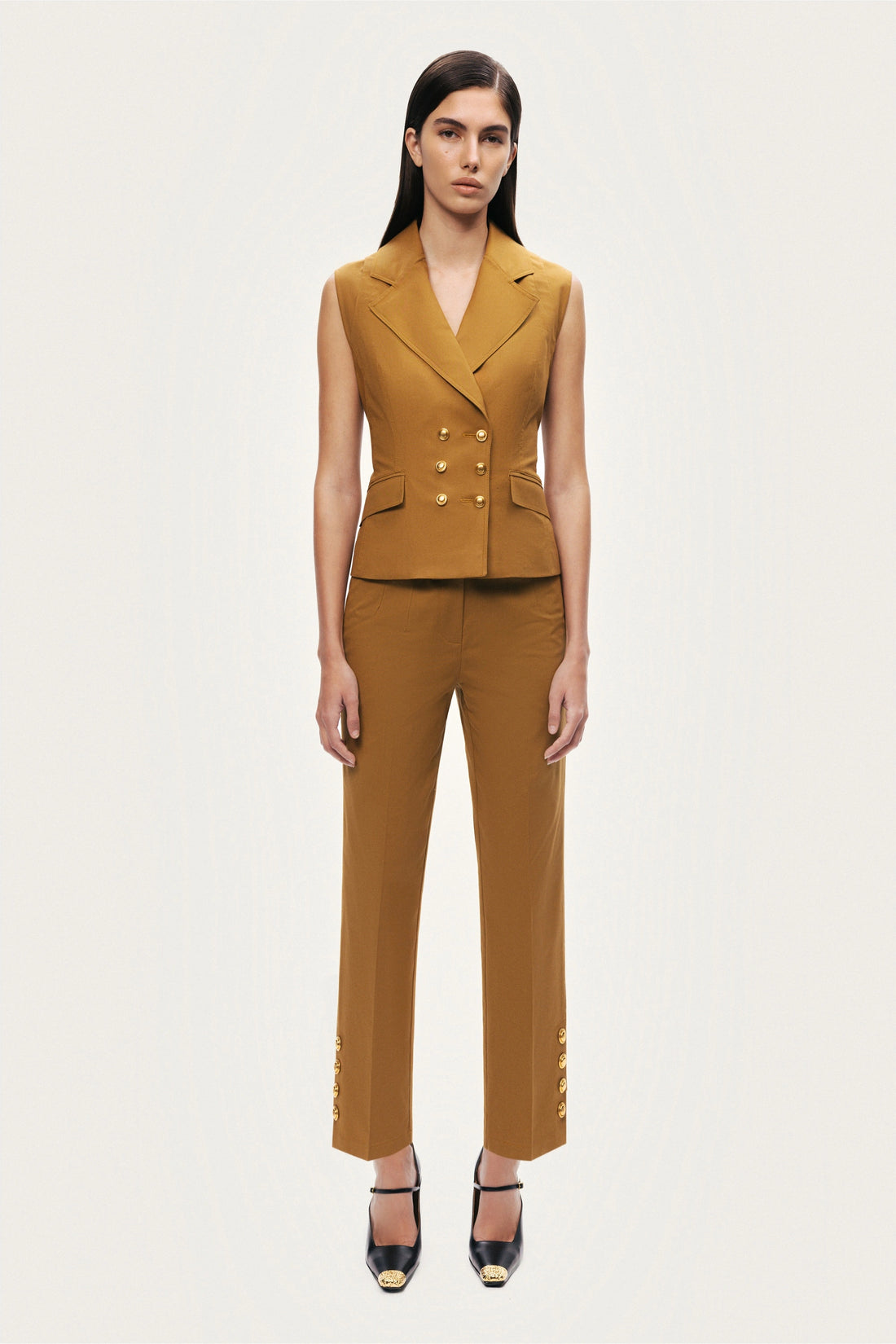 Tailored Double-Breasted Vest