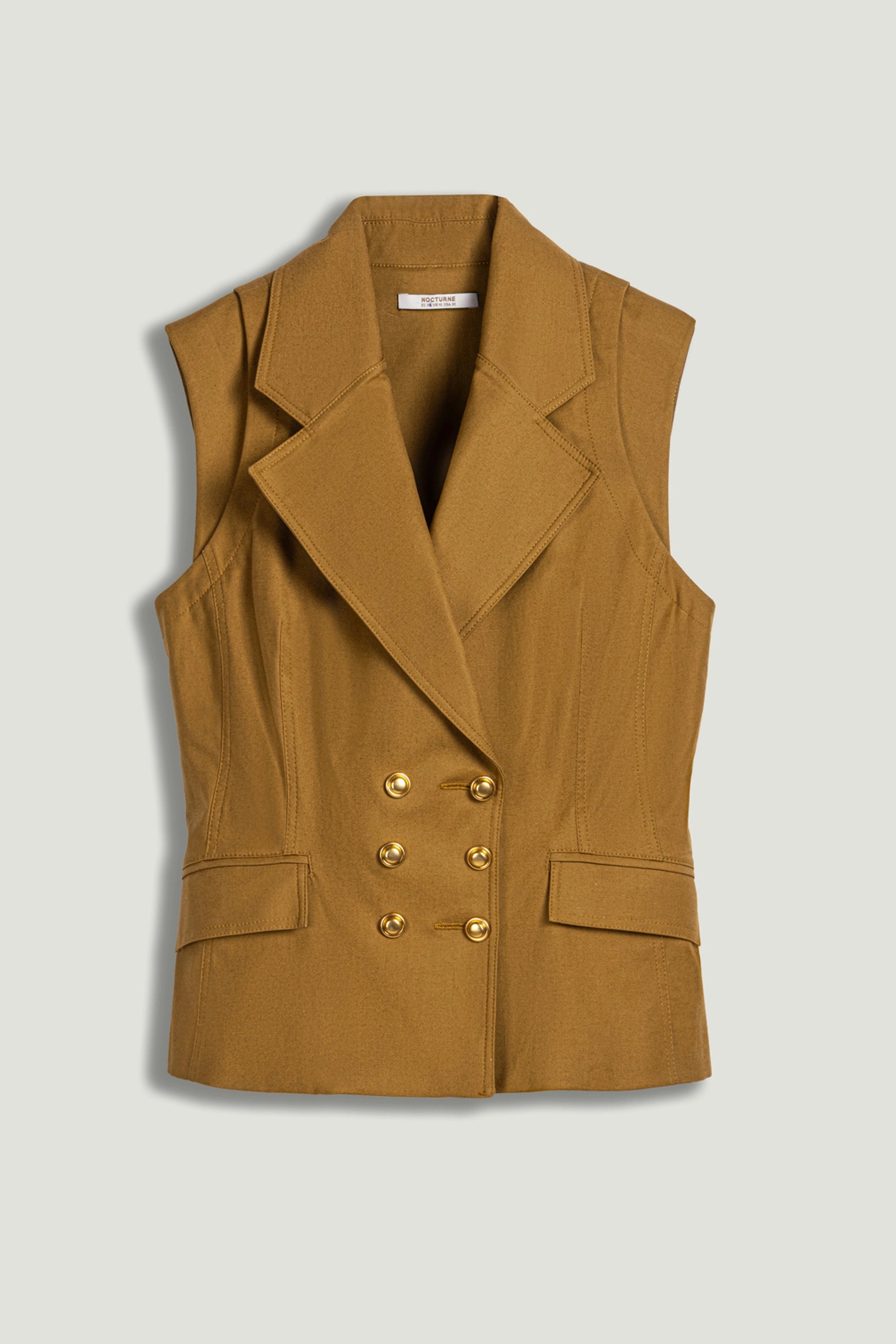Tailored Double-Breasted Vest – Nocturne