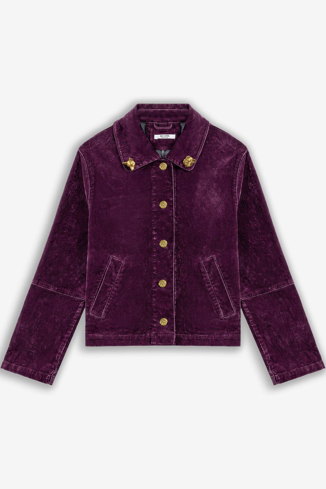Gold Button Velvet Jacket
