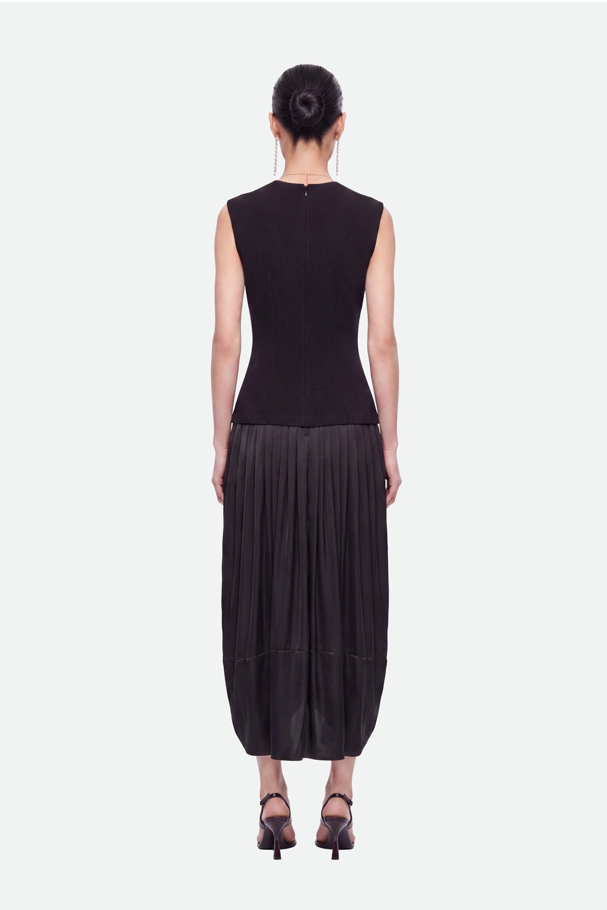 Cap Sleeve Bubble Hem Dress