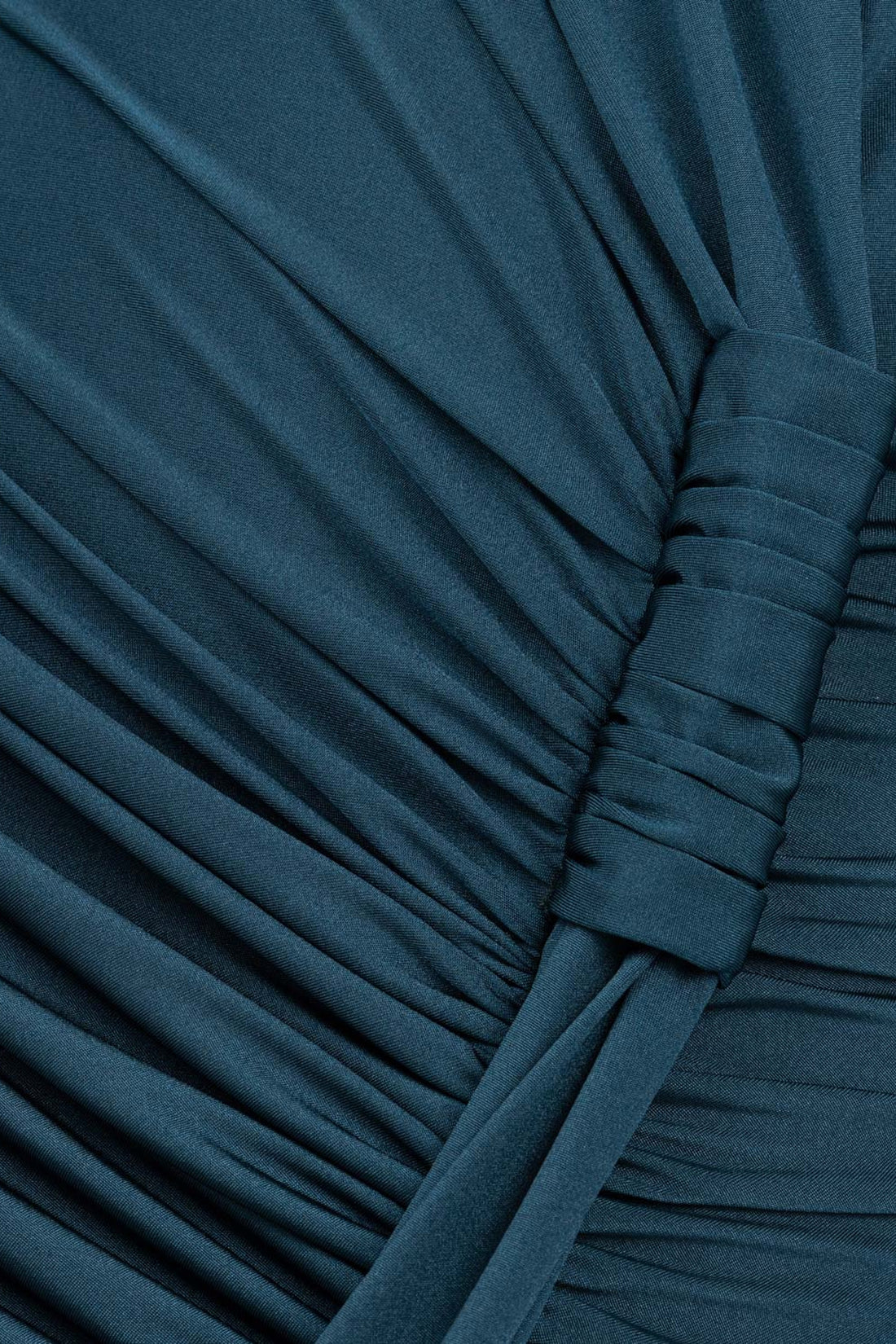 Asymmetric Neck Draped Maxi Dress