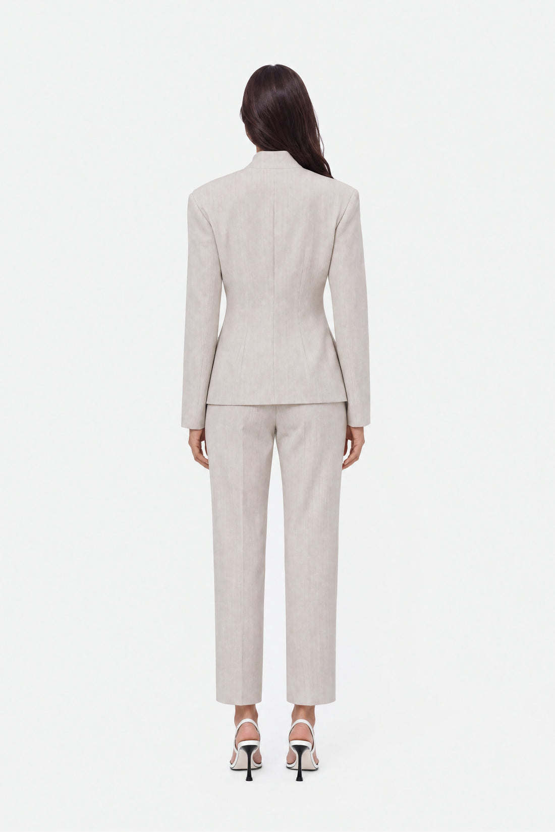 Straight Leg Cropped Trousers