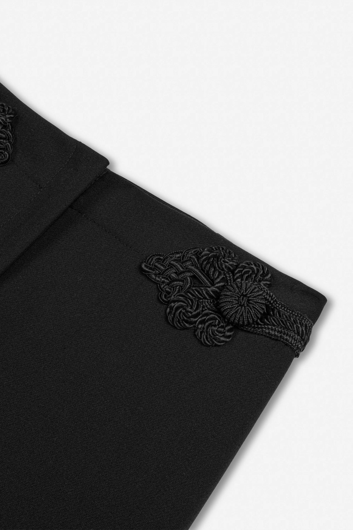 Button Accessory Flare Trousers