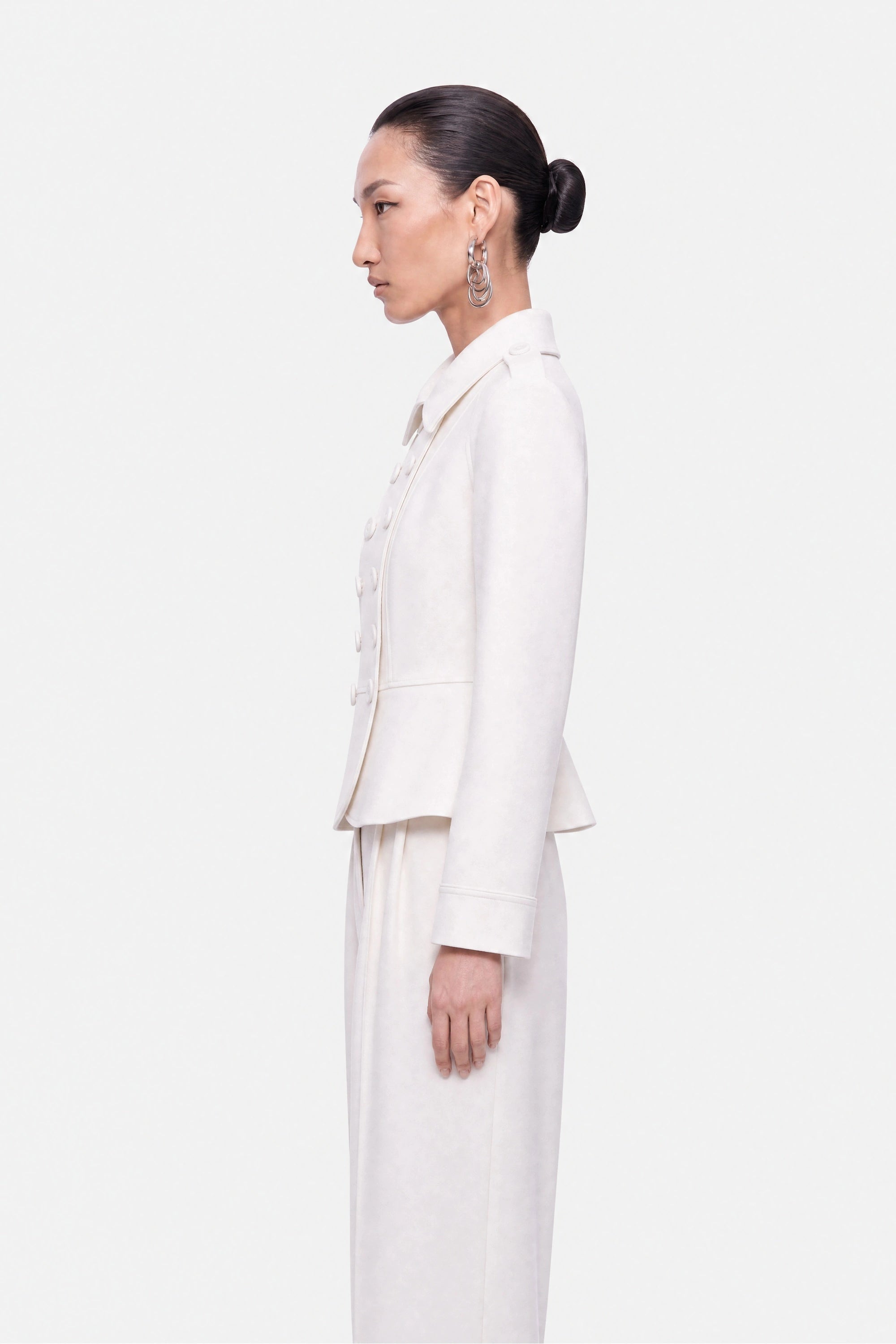 Double Breasted Epaulette Jacket
