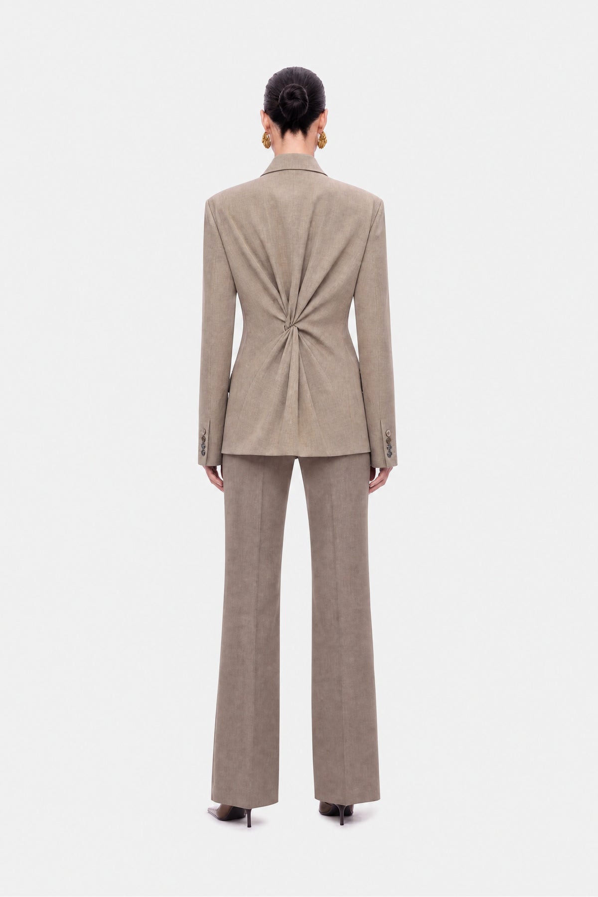 Asymmetric Double-Breasted Blazer