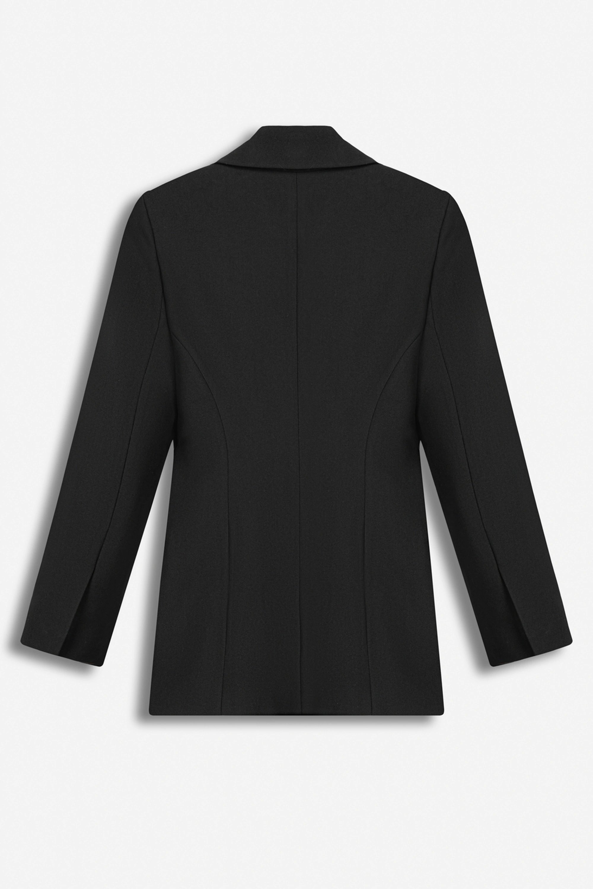 Padded Shoulder Double Breasted Jacket