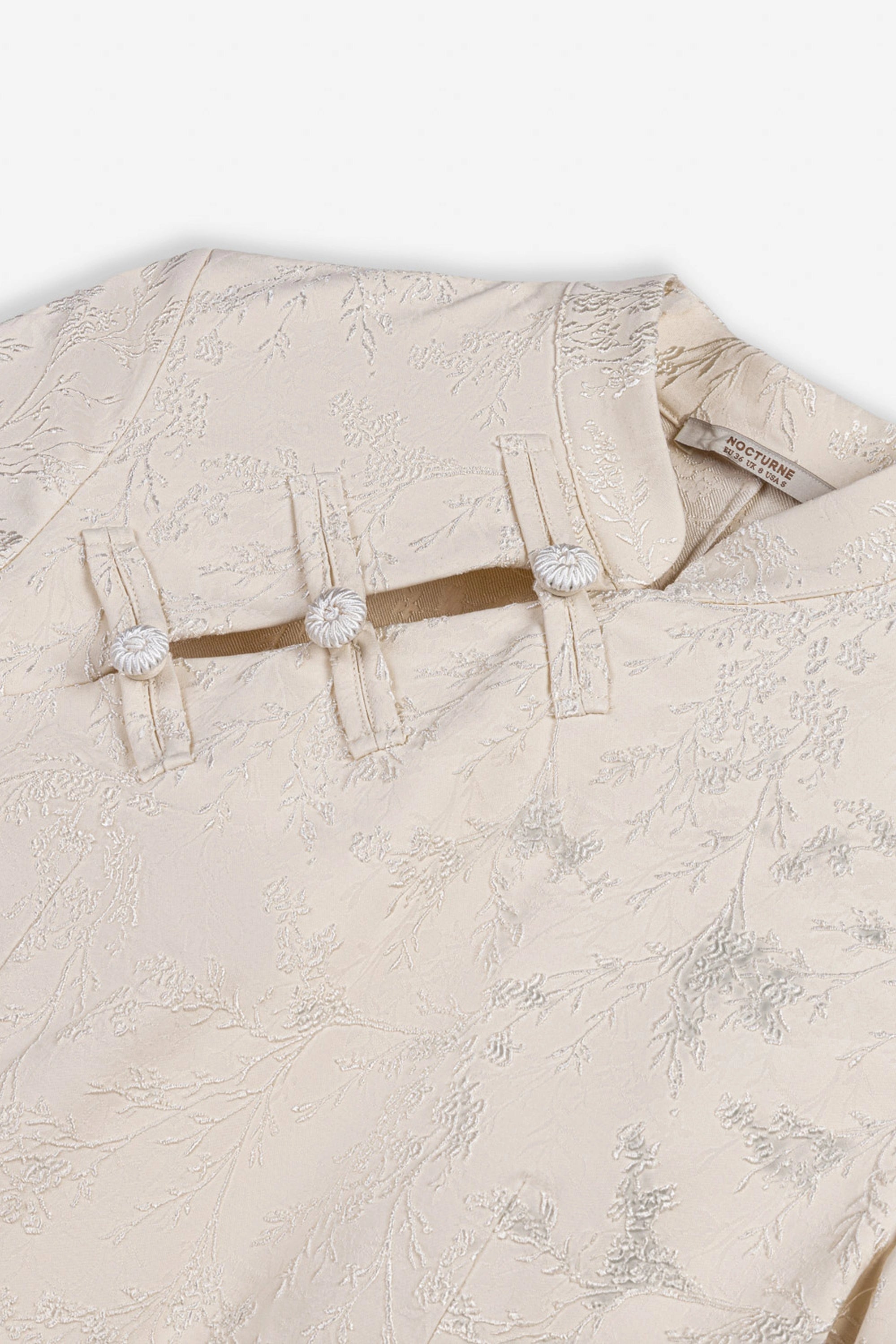 Chinese Button Accessory Blouse