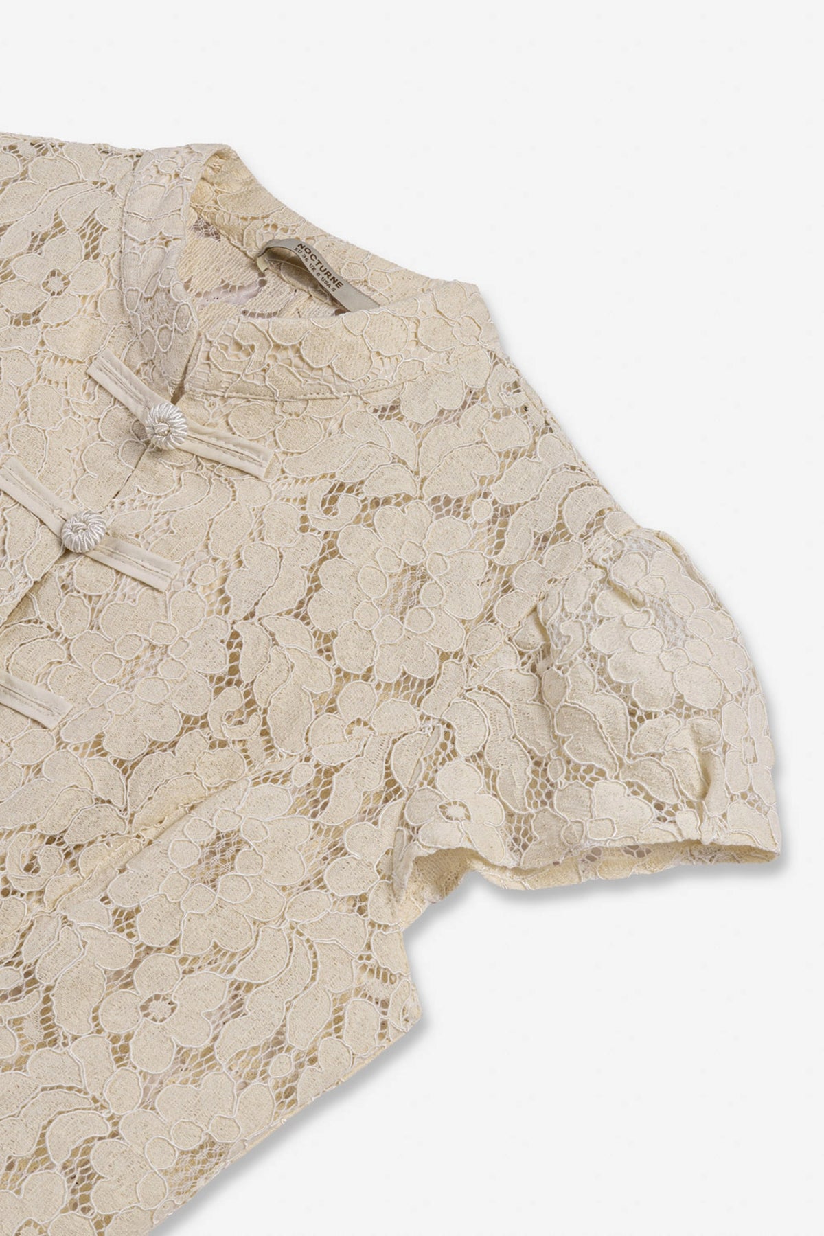 Lace Mandarin Collar Blouse