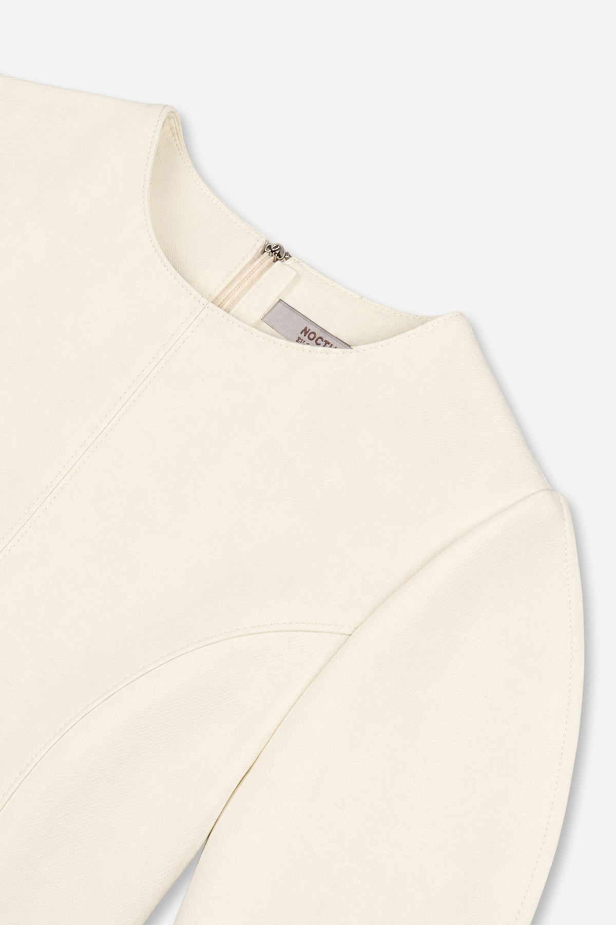 Balloon Sleeve Seam Detail Mini Dress