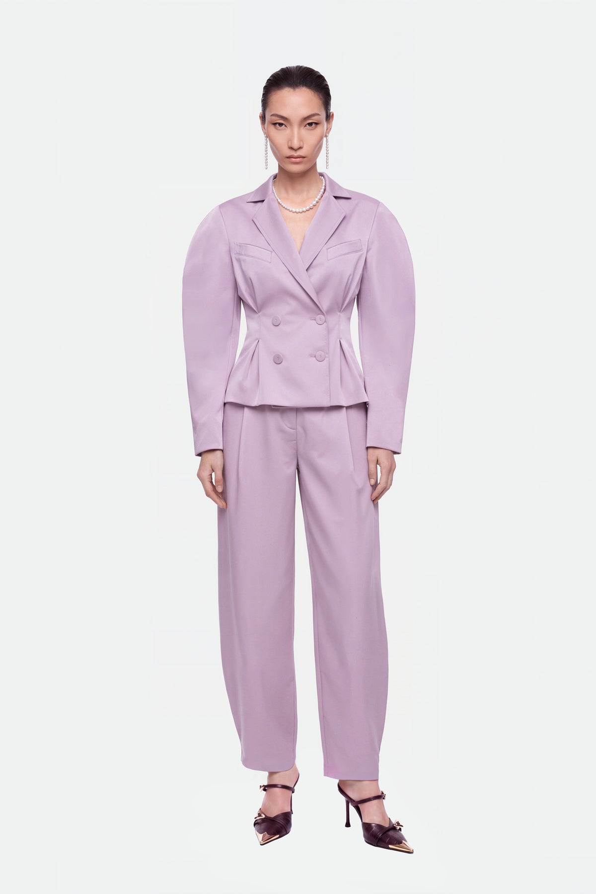 High Waist Balloon Leg Trousers