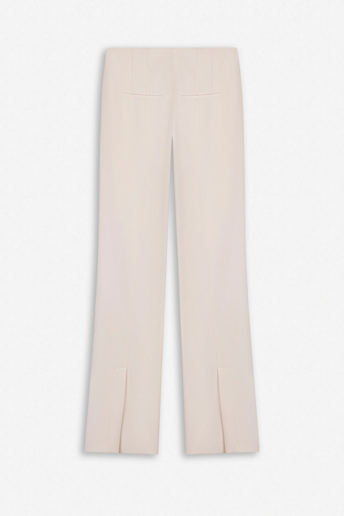 High Waist Slit Hem Trousers