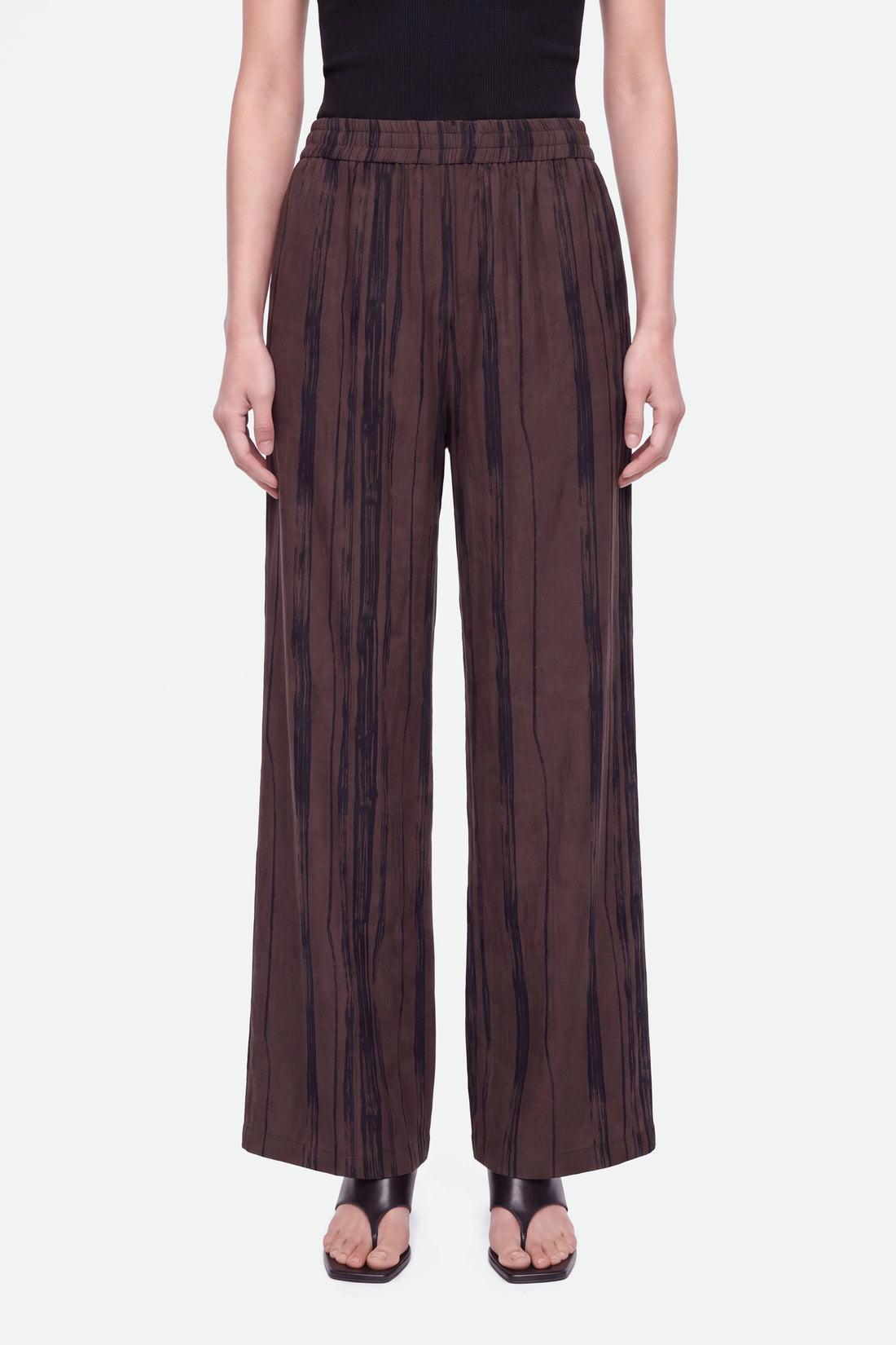 Printed Wide Leg Trousers