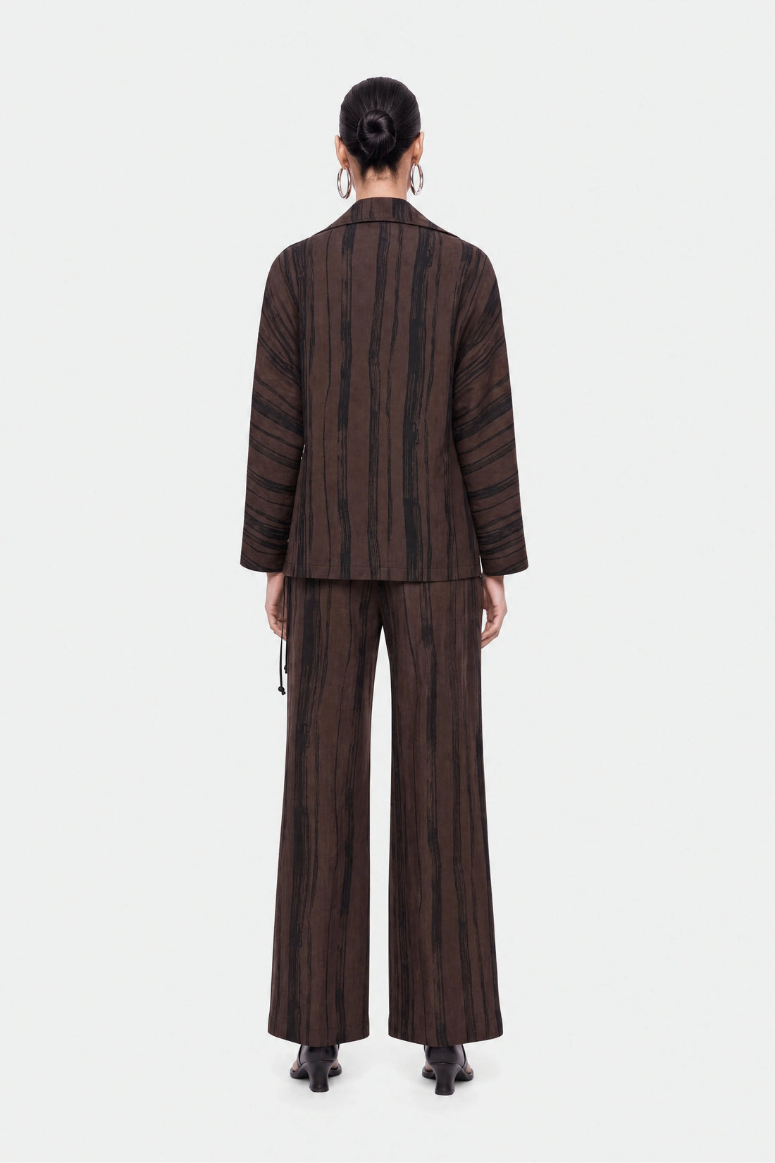 Printed Wide Leg Trousers