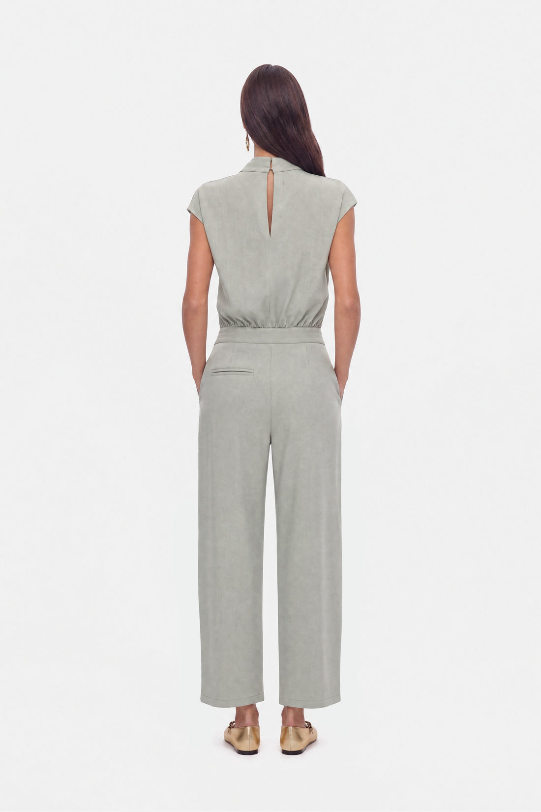 Accessory Detail Straight Leg Trousers