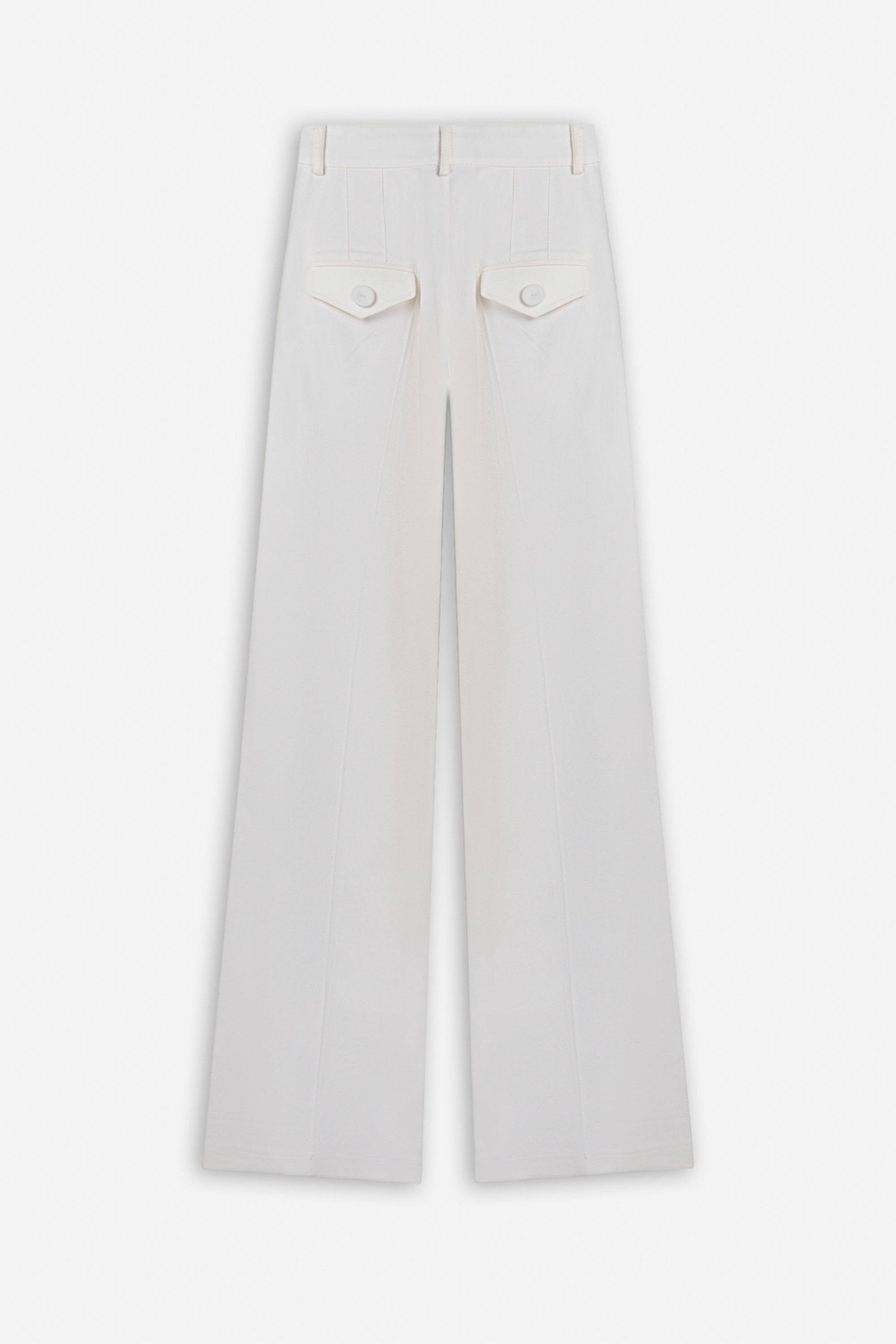 Double Pleat Wide Leg Trousers
