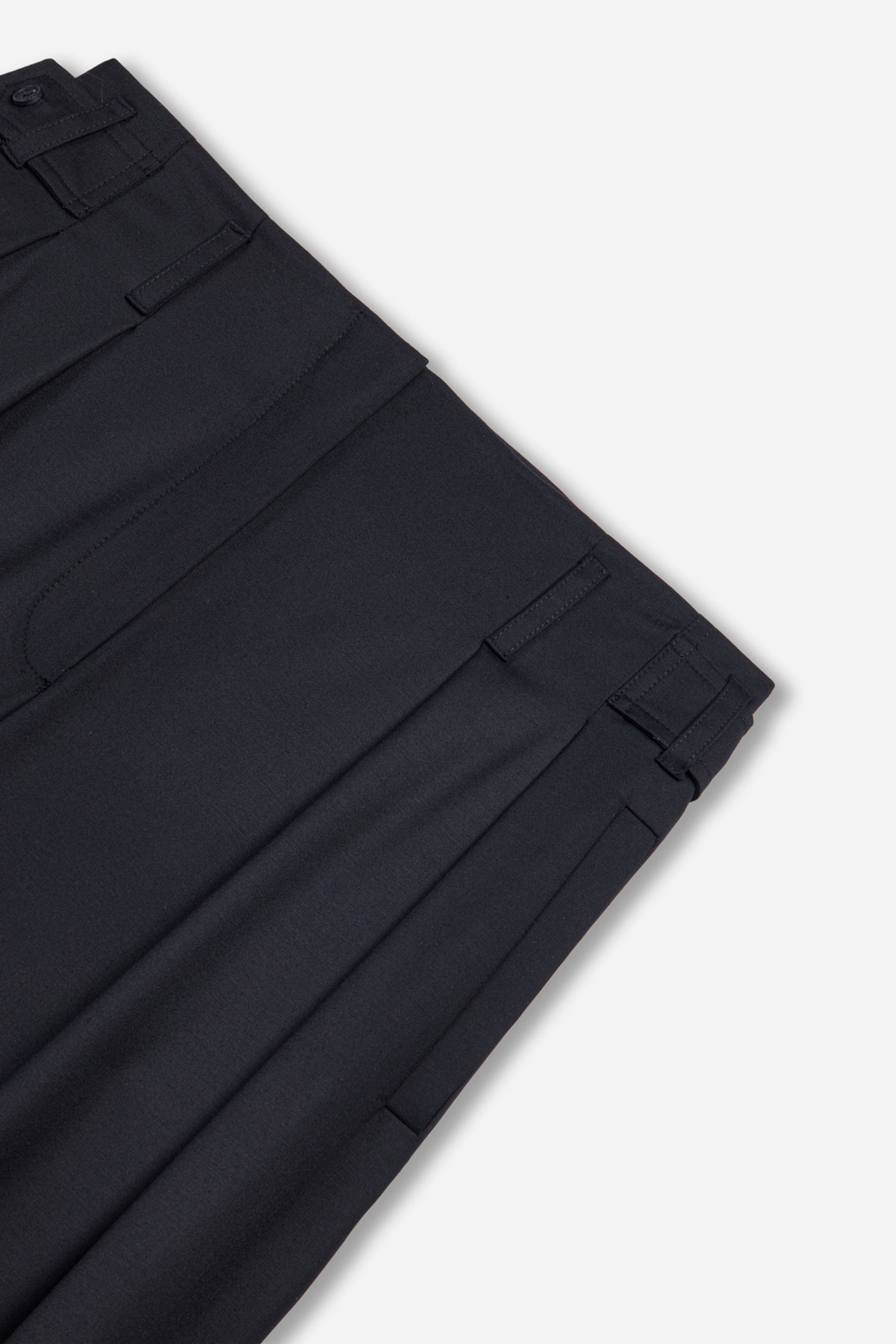 Double Pleat Belted Trousers