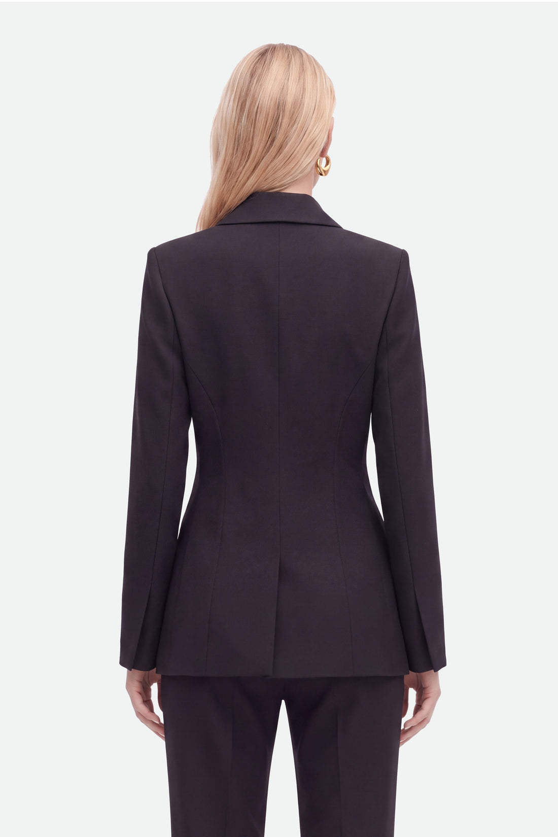 Padded Shoulder Double Breasted Jacket