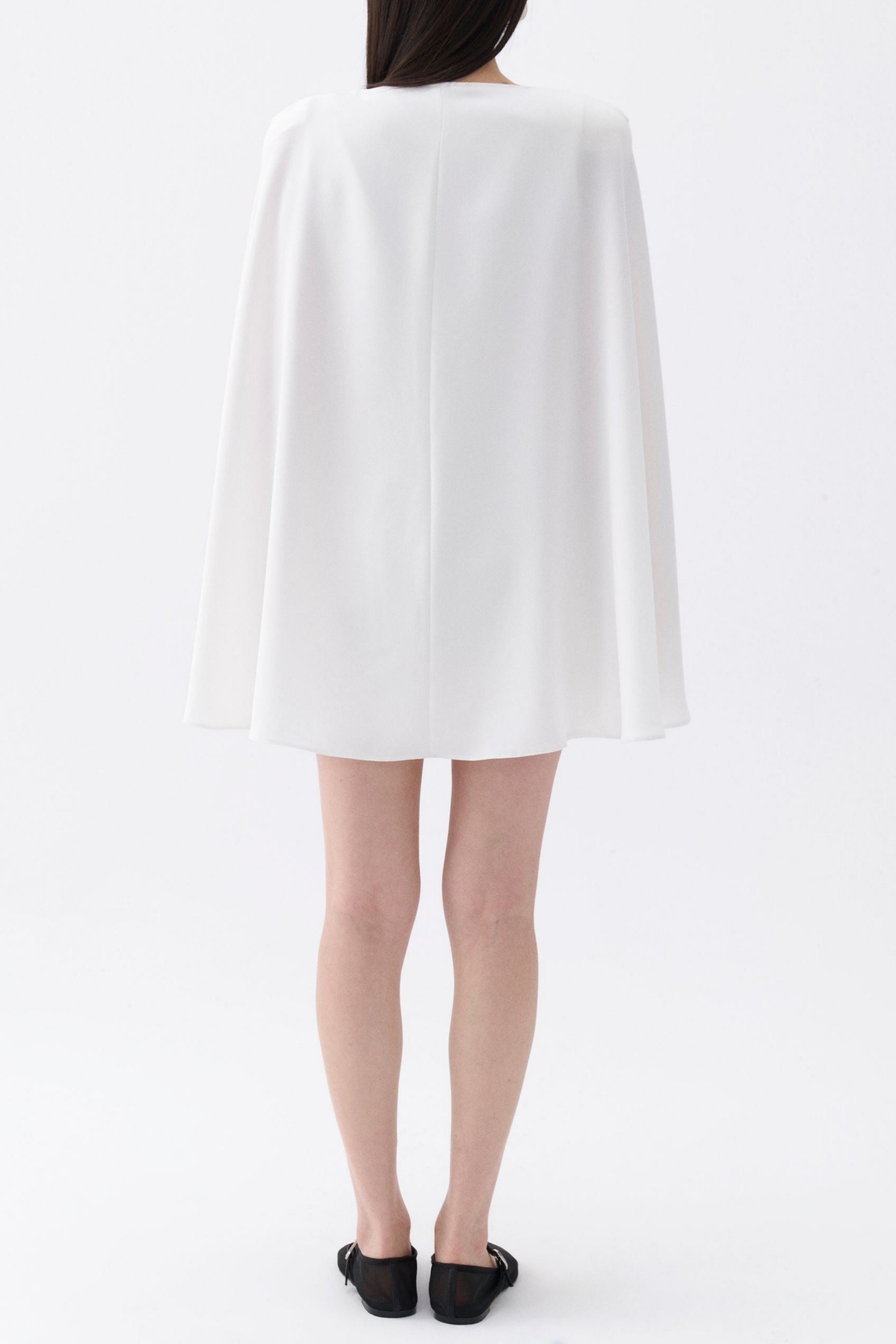 Cape Sleeve Mini Dress