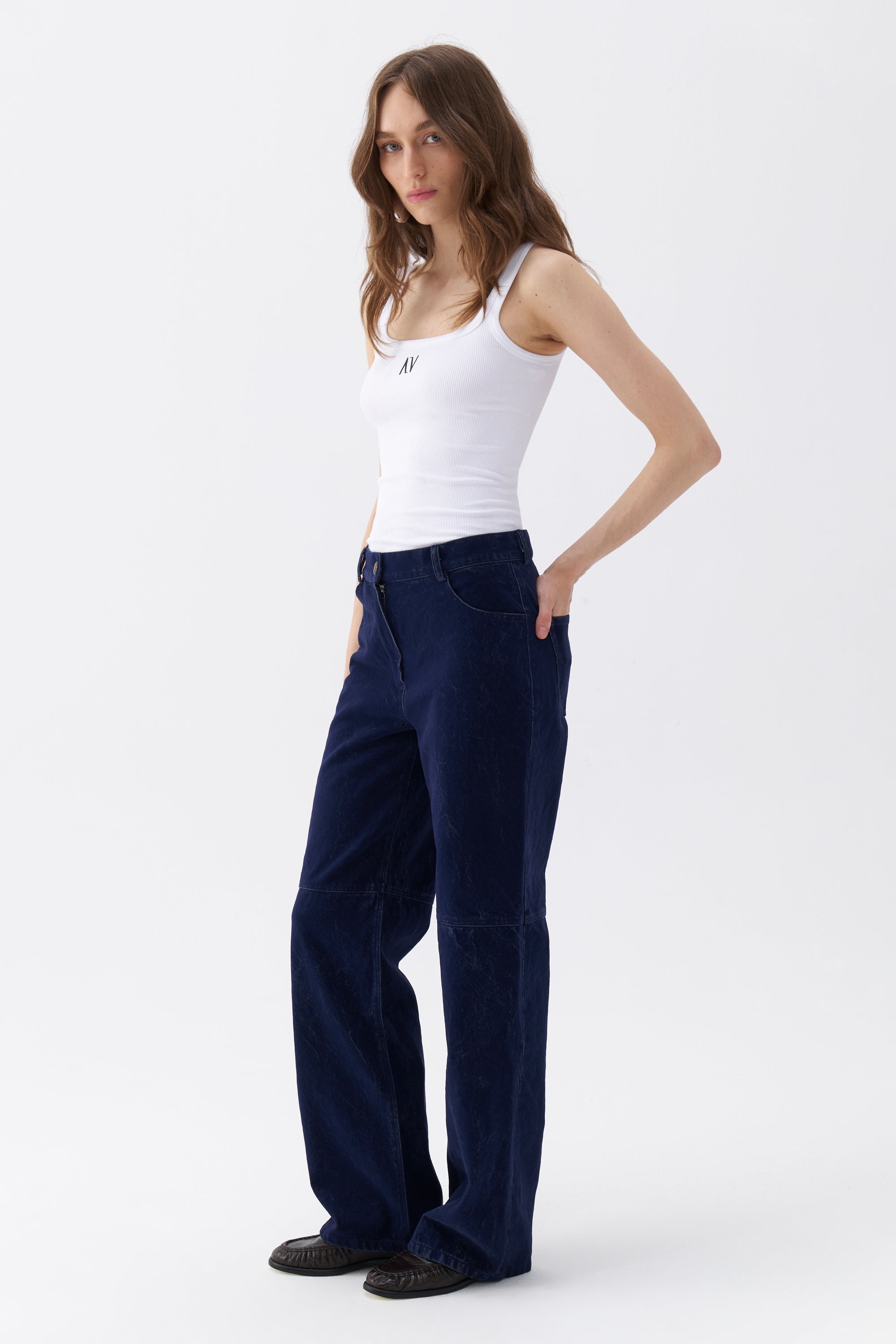 High Waist Velvet Pants (Final Sale)