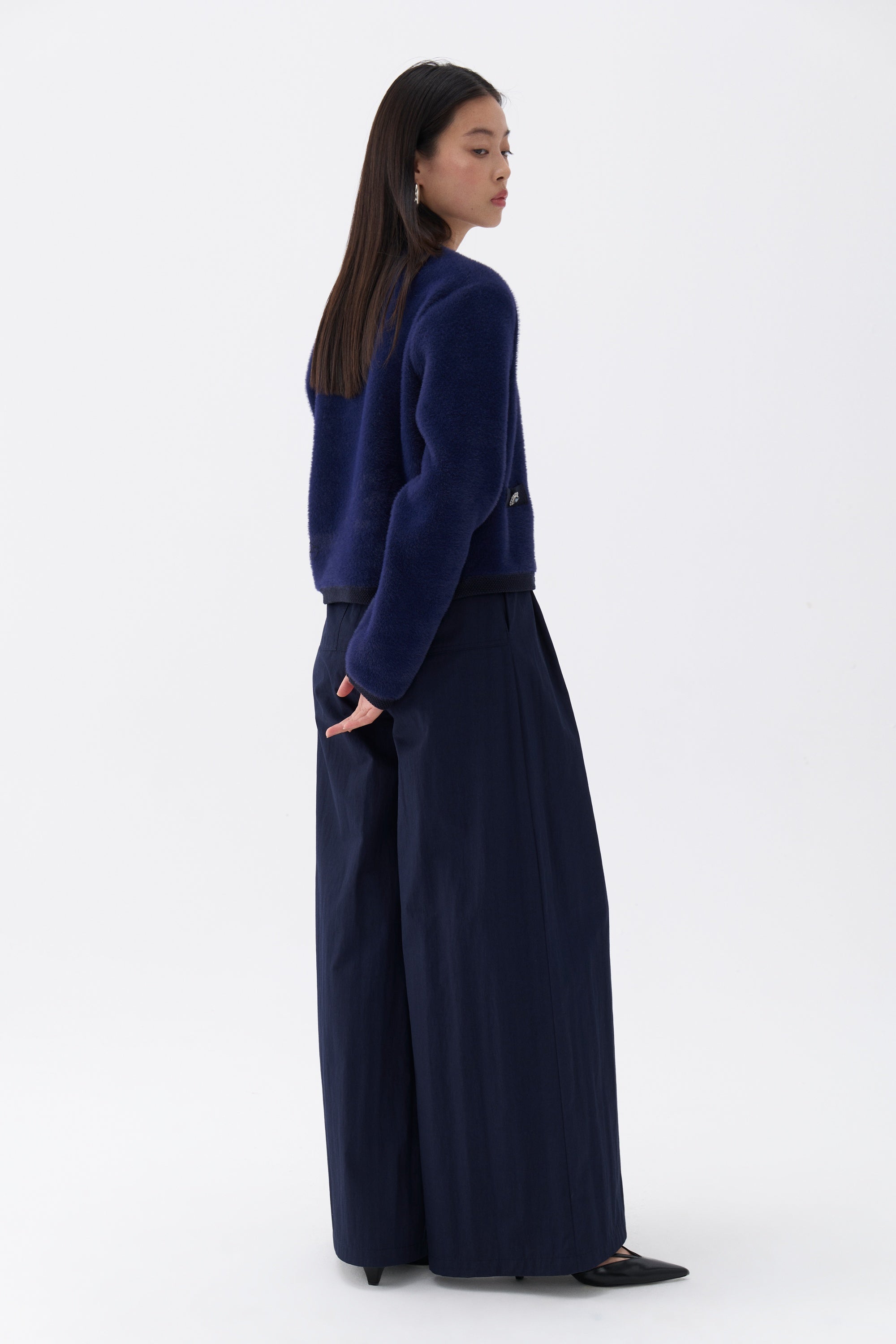 Pleated Wide Leg Pants (Final Sale)