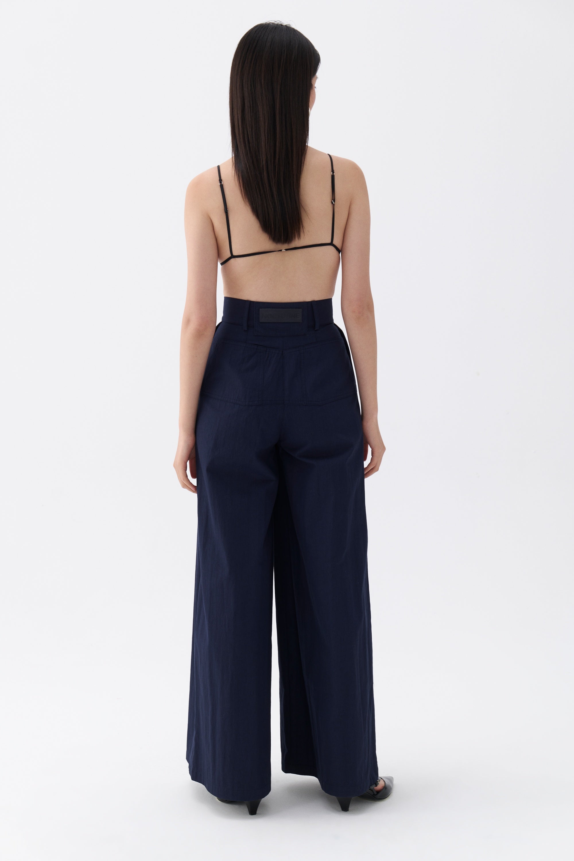 Pleated Wide Leg Pants (Final Sale)