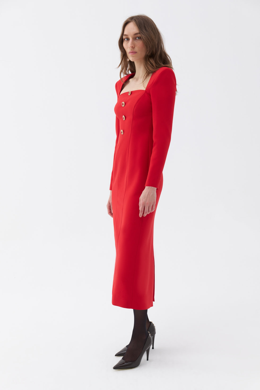 Square Neck Midi Dress (Final Sale)