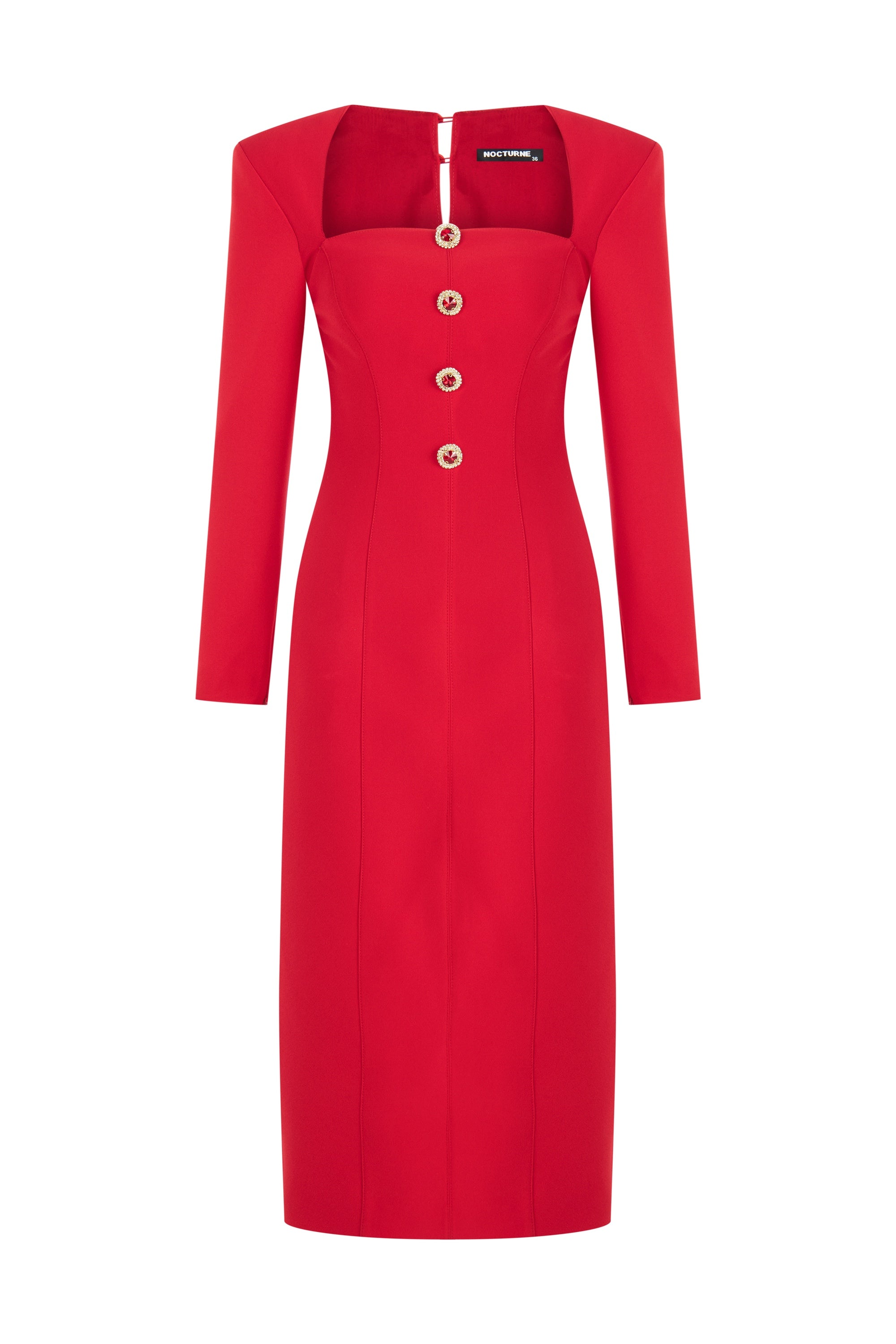 Square Neck Midi Dress (Final Sale)